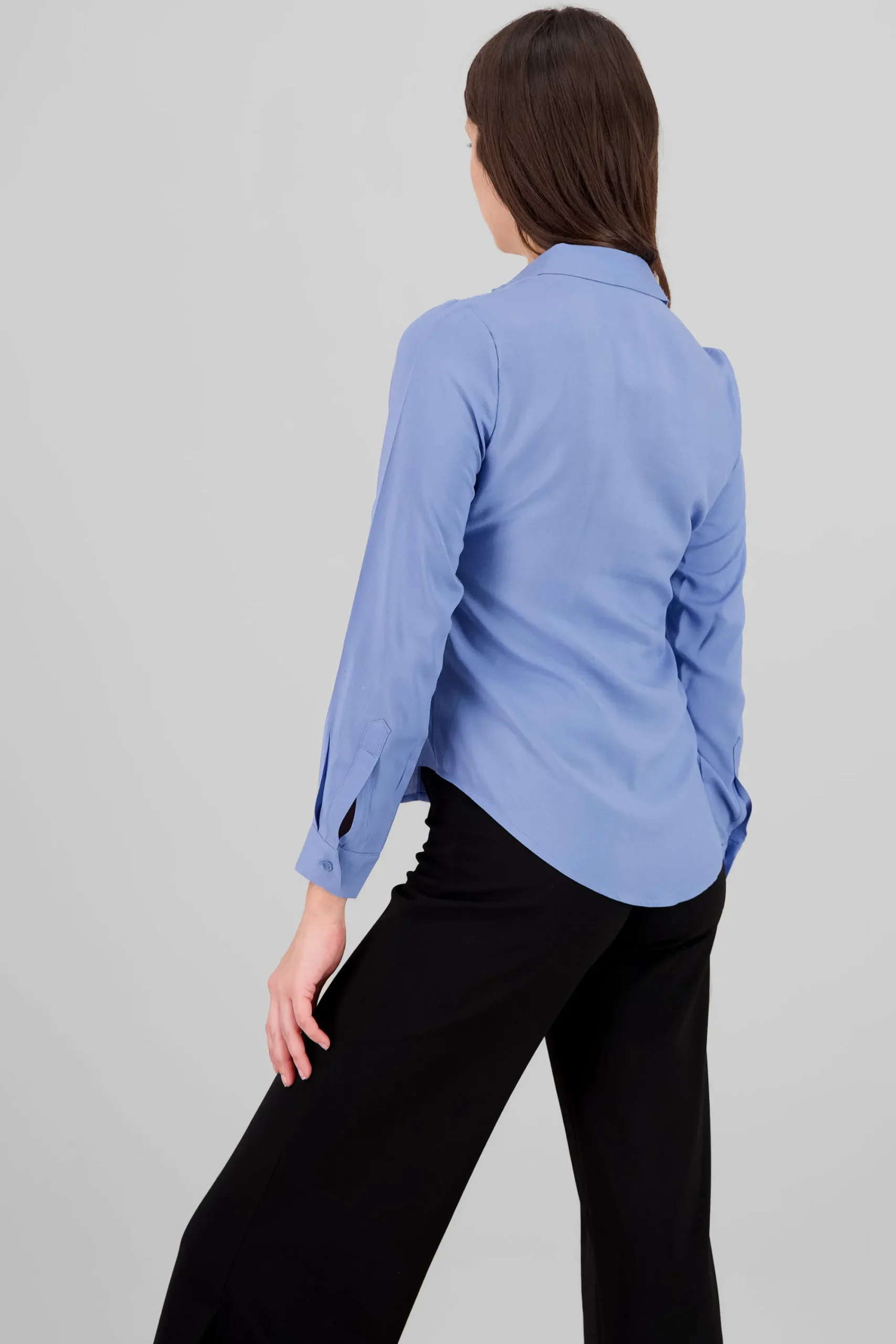 Shasa Solid Long Sleeved Blouse