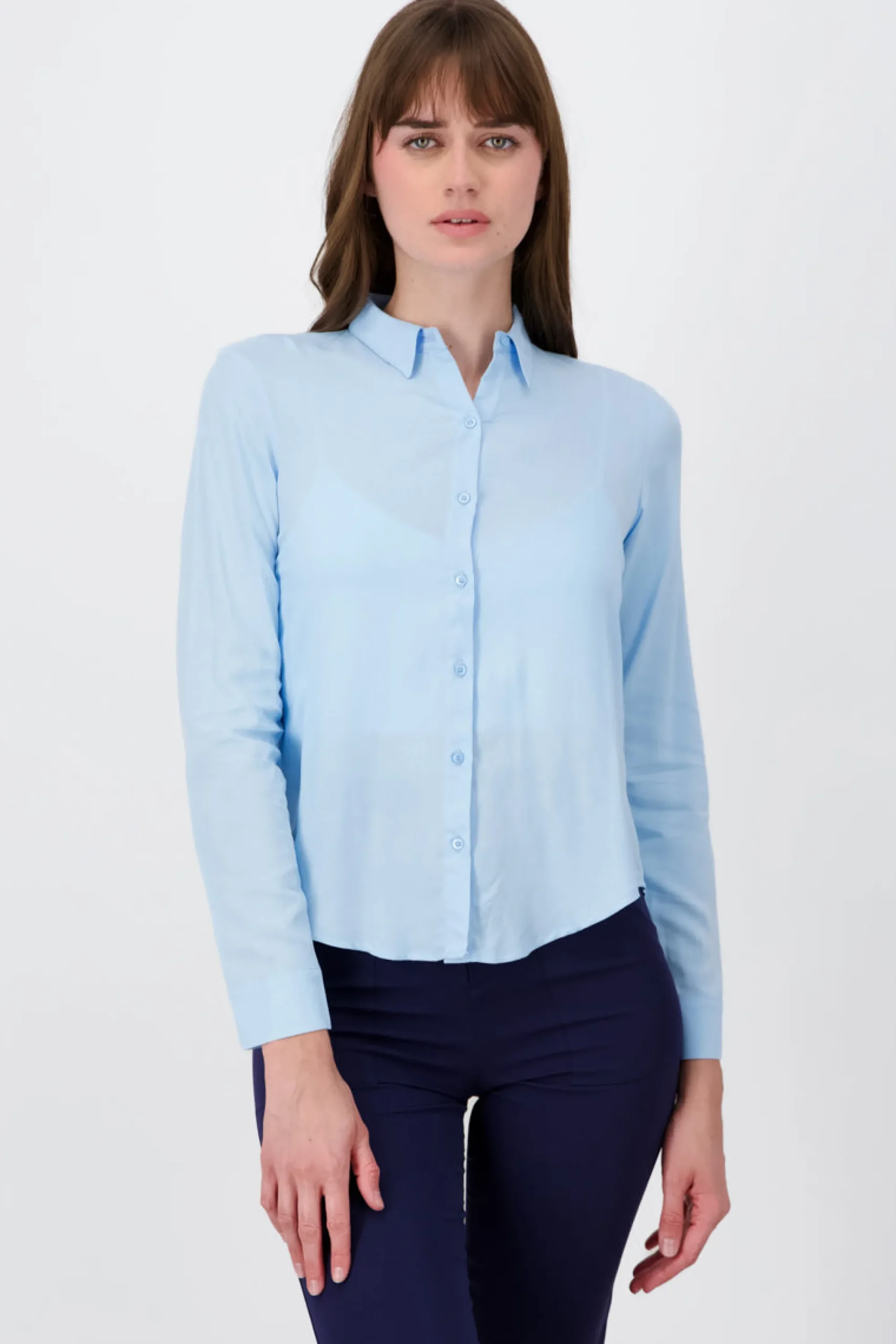 Shasa Solid Long Sleeved Blouse