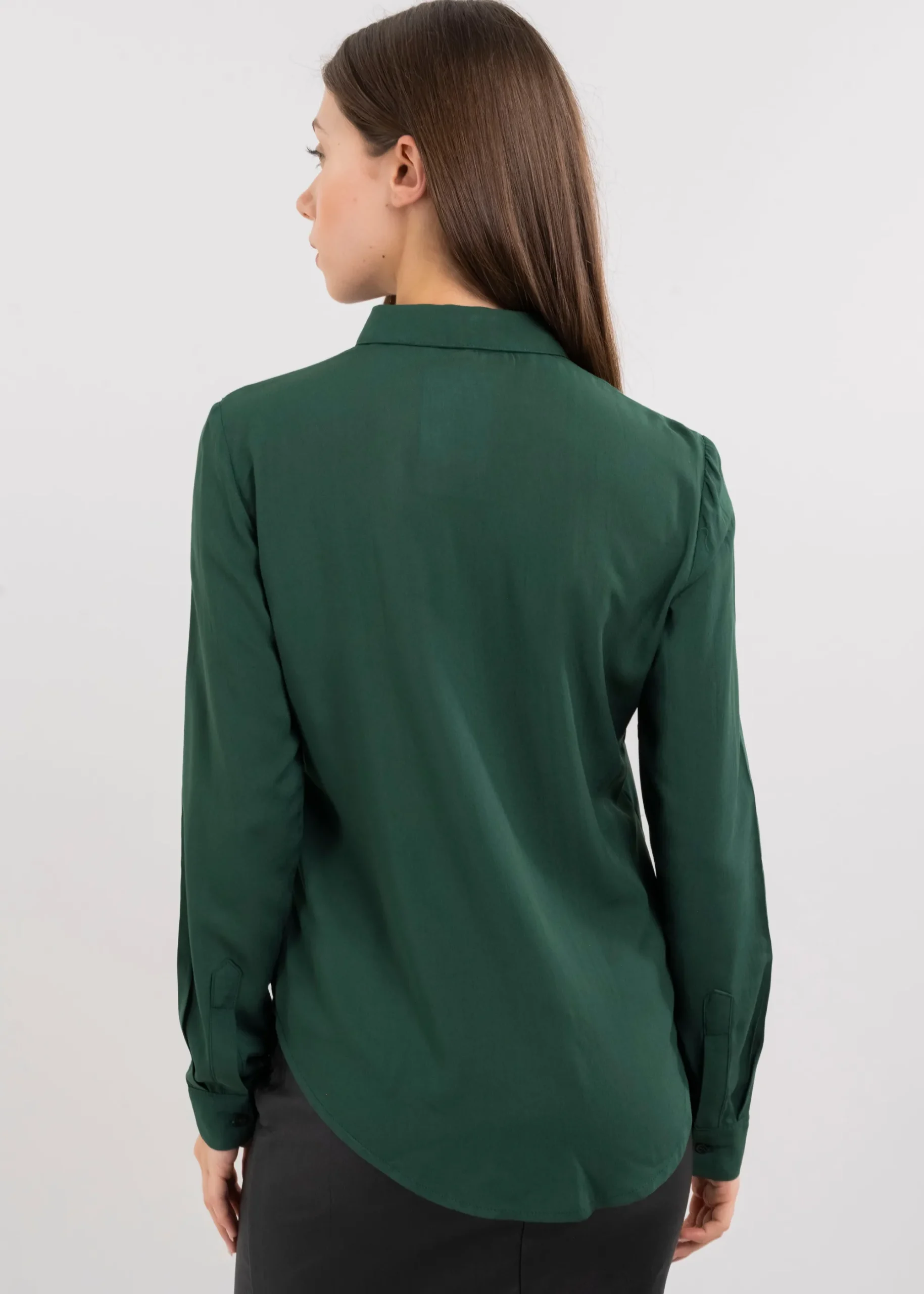 Shasa Solid Long Sleeved Blouse
