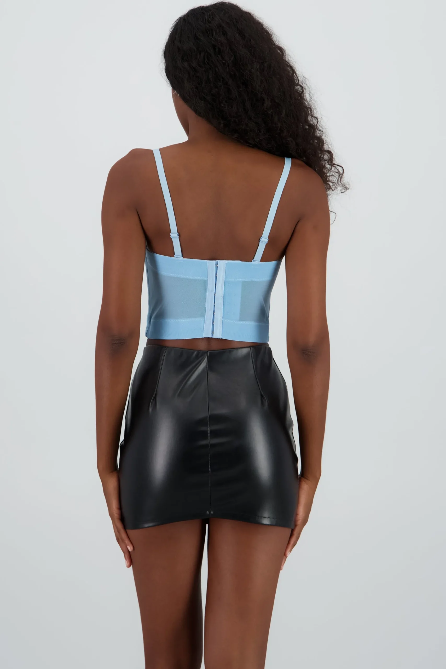 Shasa Solid Mesh Corset
