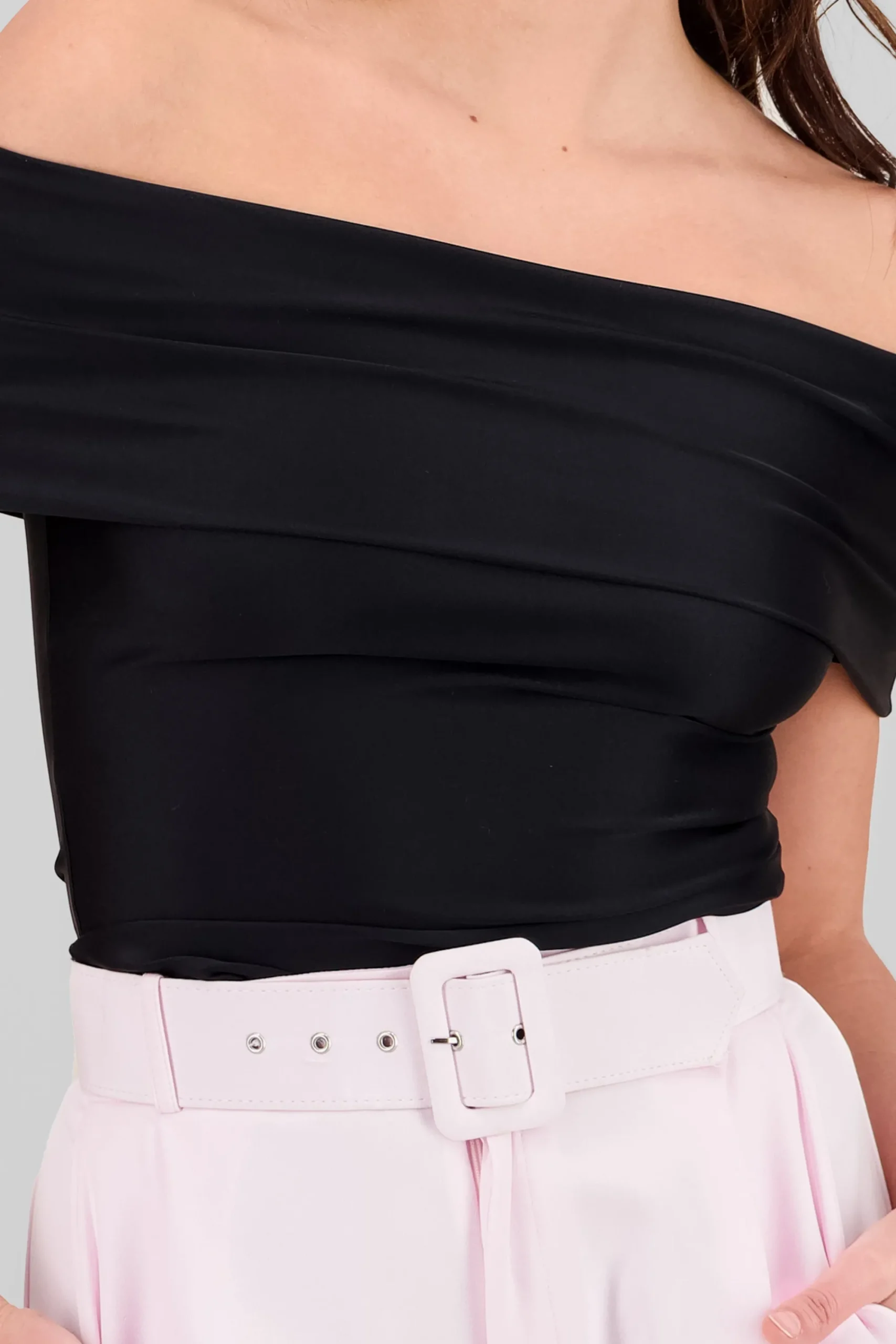 Shasa Solid Off Shoulder Top