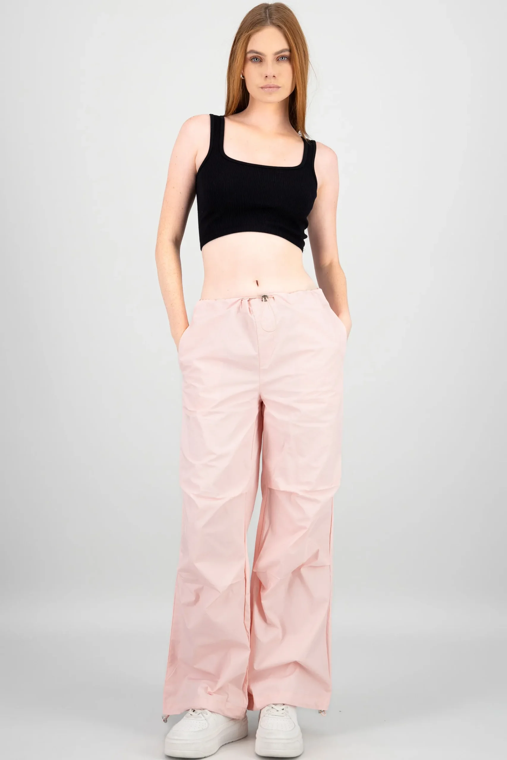 Shasa Solid Parachute Pants