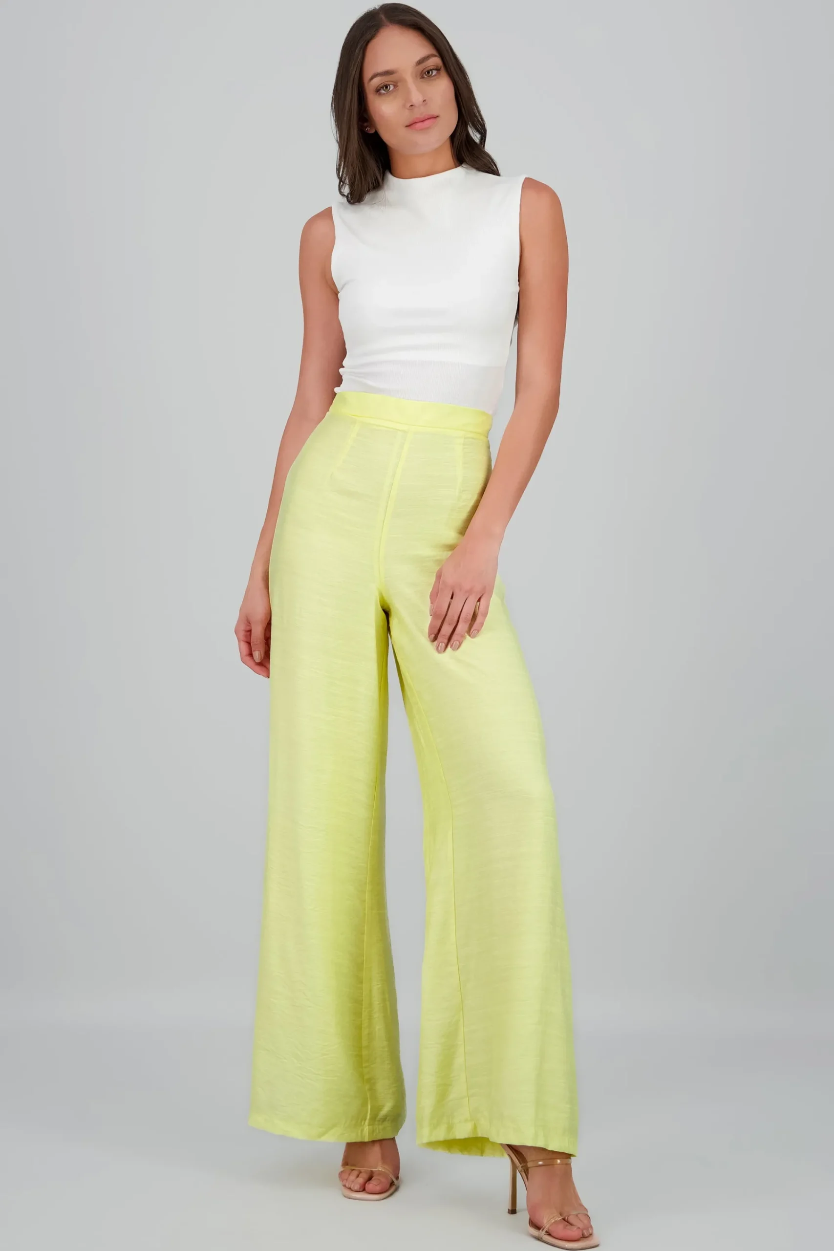 Shasa Solid Pleated Pants