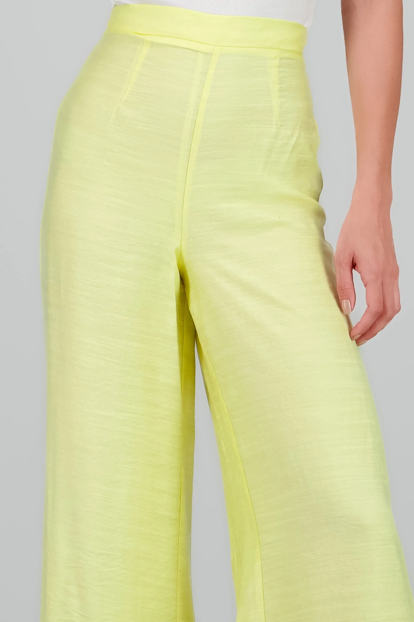 Shasa Solid Pleated Pants