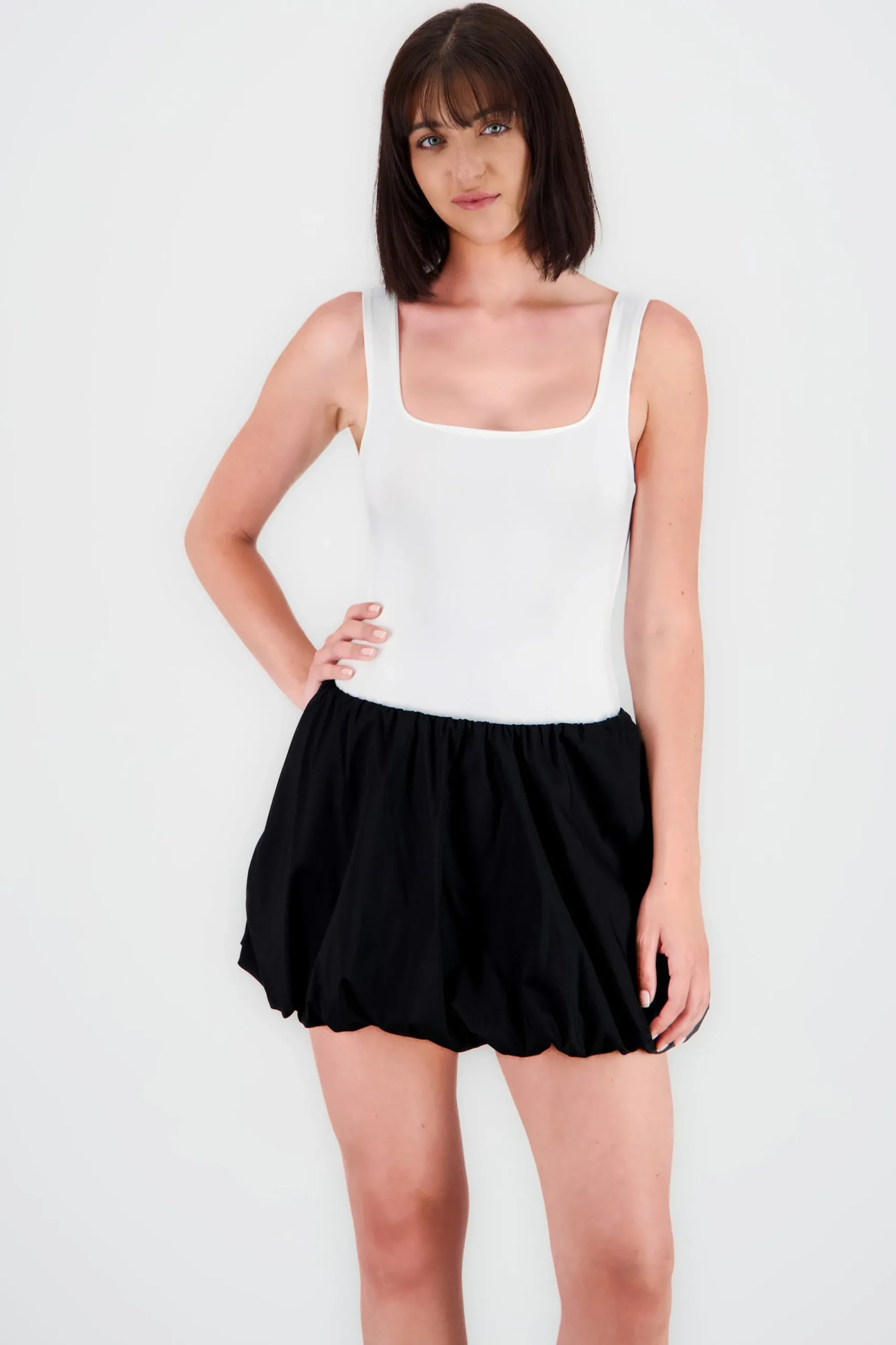 Shasa Solid Round Neck Bodysuit
