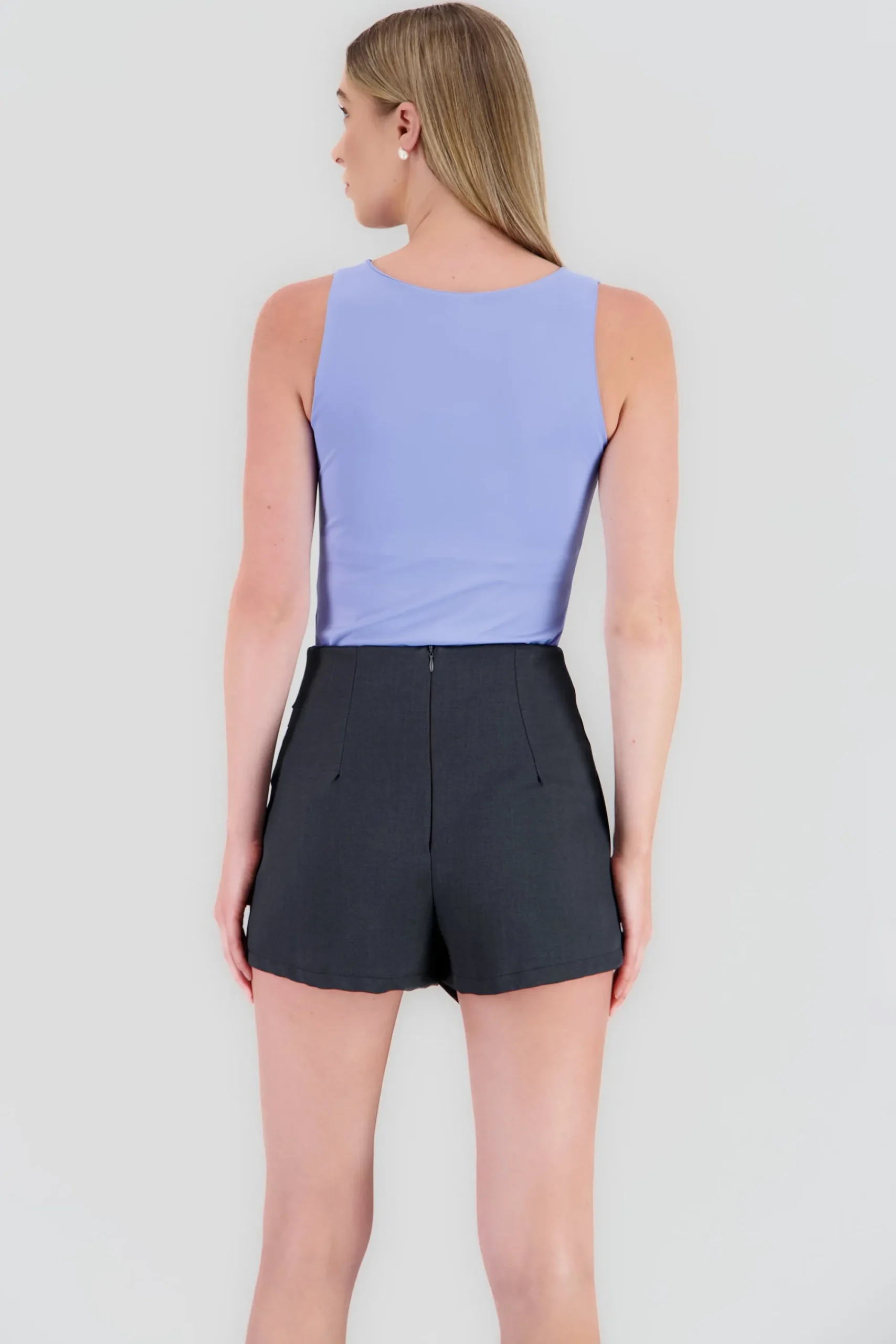 Shasa Solid V Neck Bodysuit