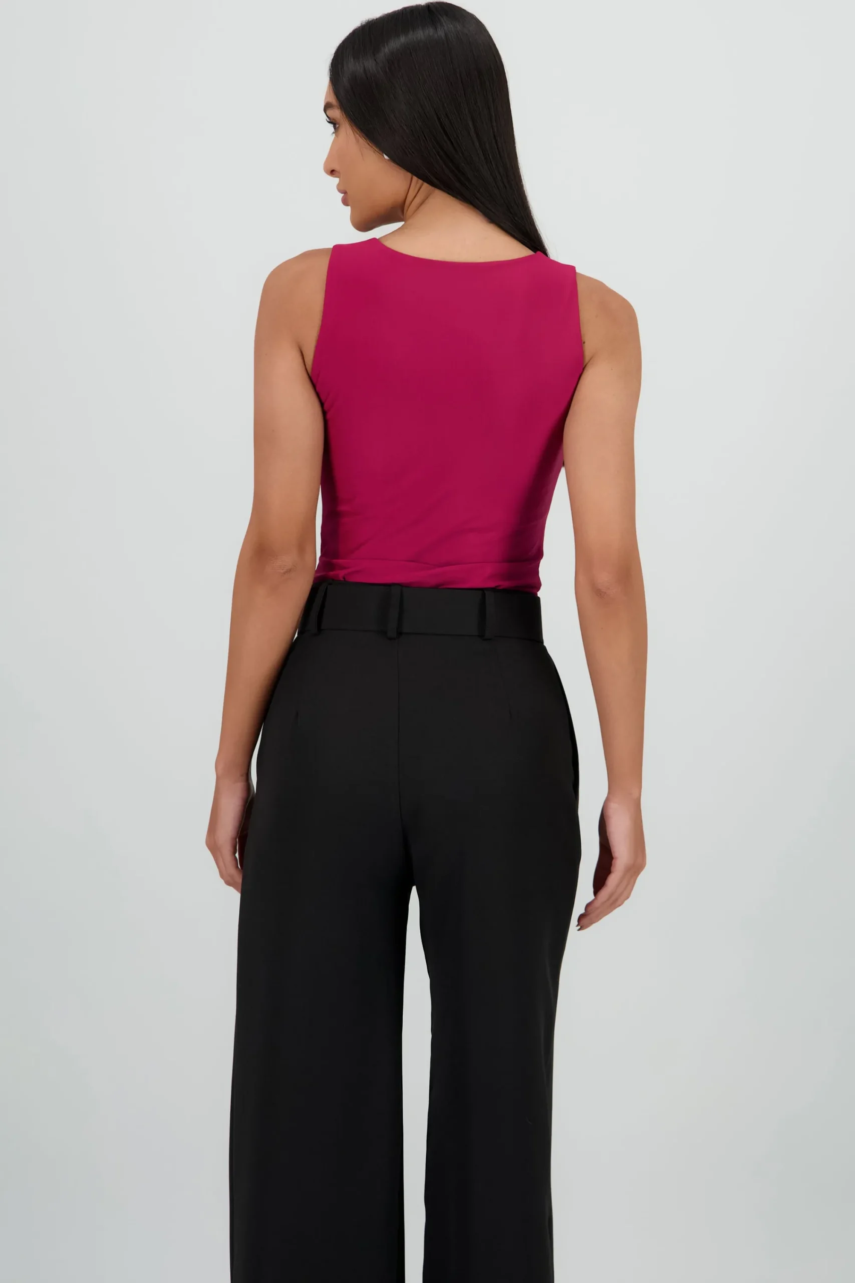 Shasa Solid V Neck Bodysuit