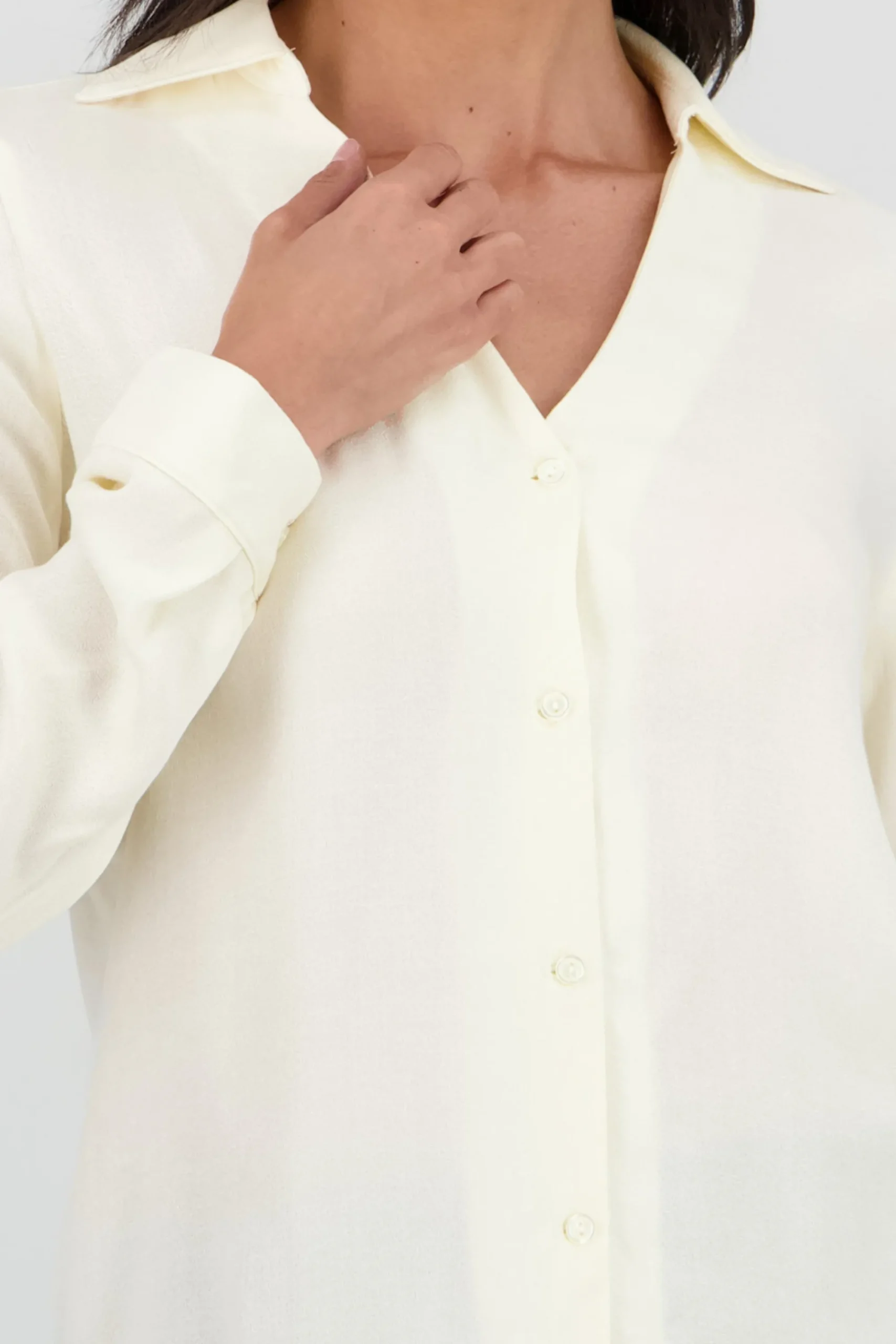 Shasa Solid V Neck Shirt
