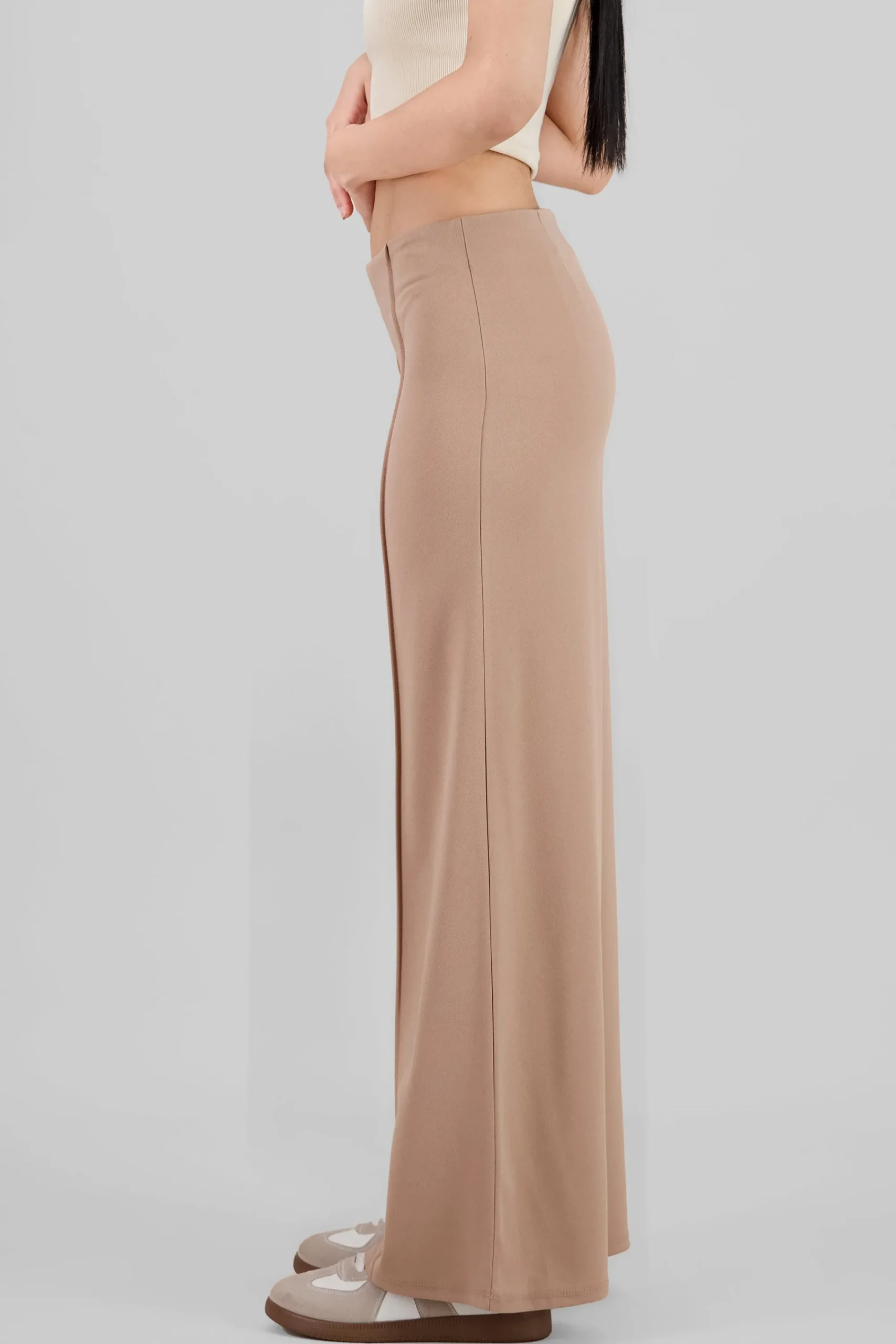 Shasa Solid Wide Leg Pants