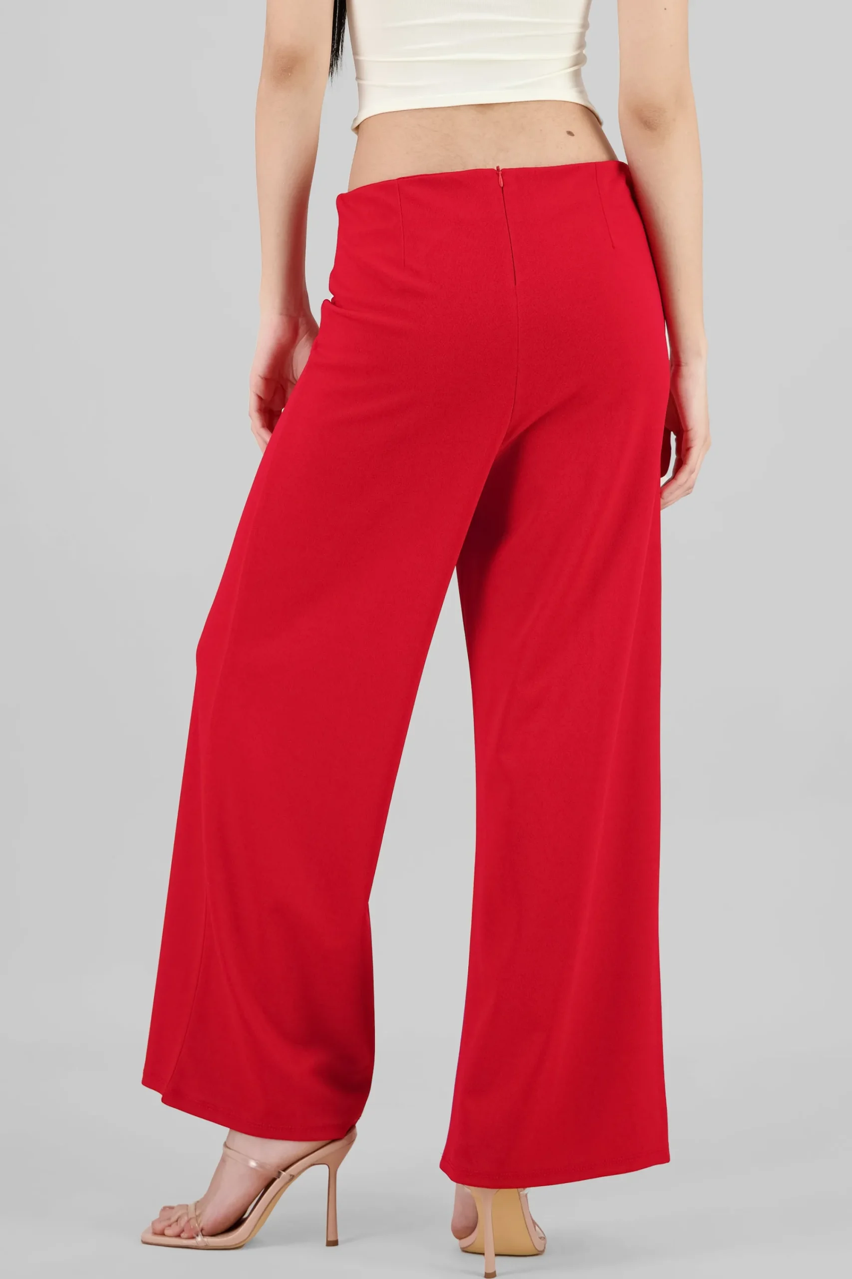 Shasa Solid Wide Leg Pants