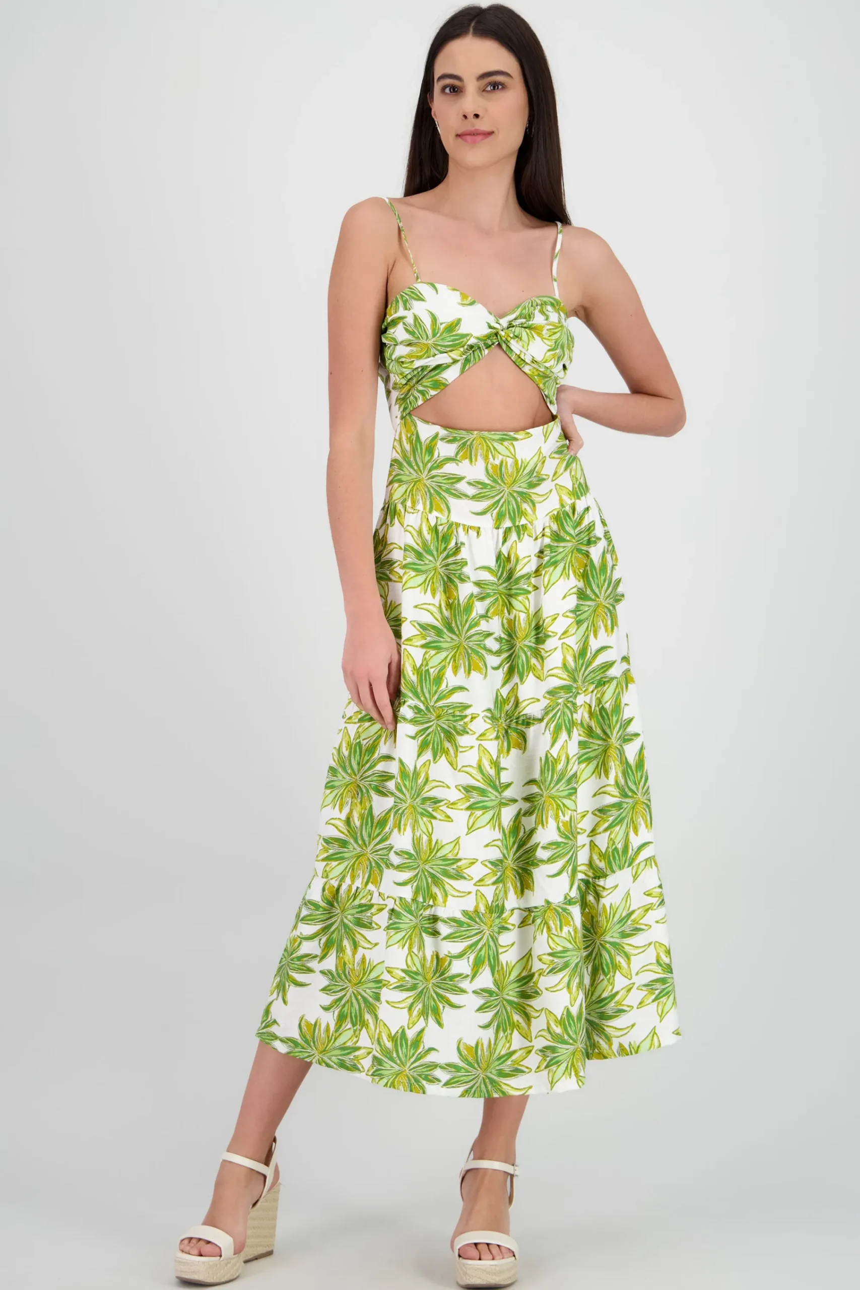 Shasa Spaghetti Strap Midi Dress