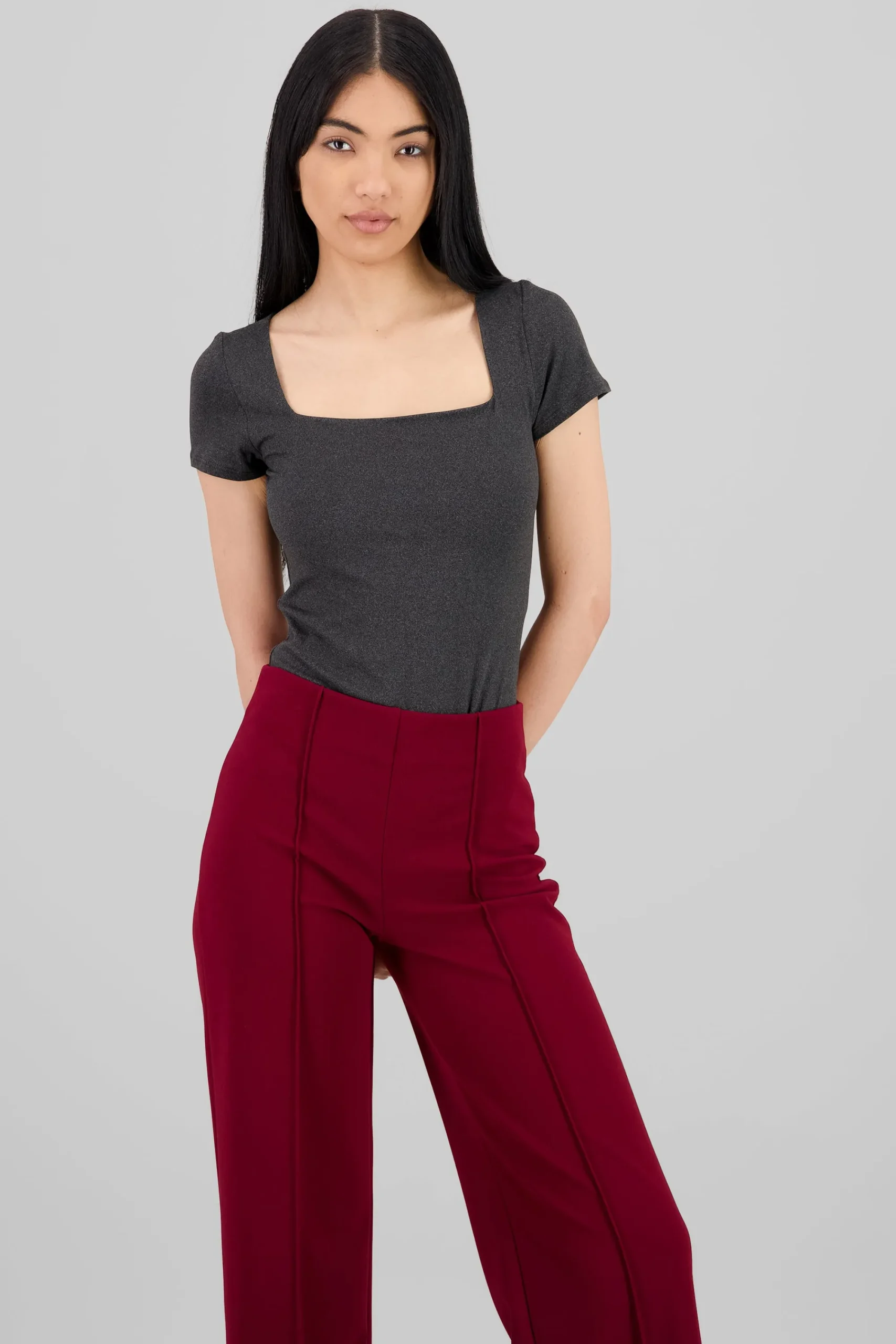 Shasa Speckled Short Sleeve Bodysuit