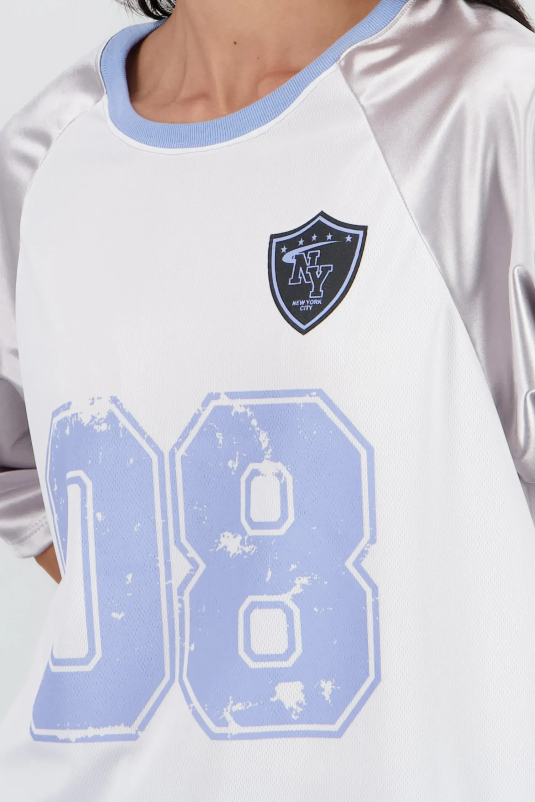 Shasa Sports T Shirt with Contrast Sleeves