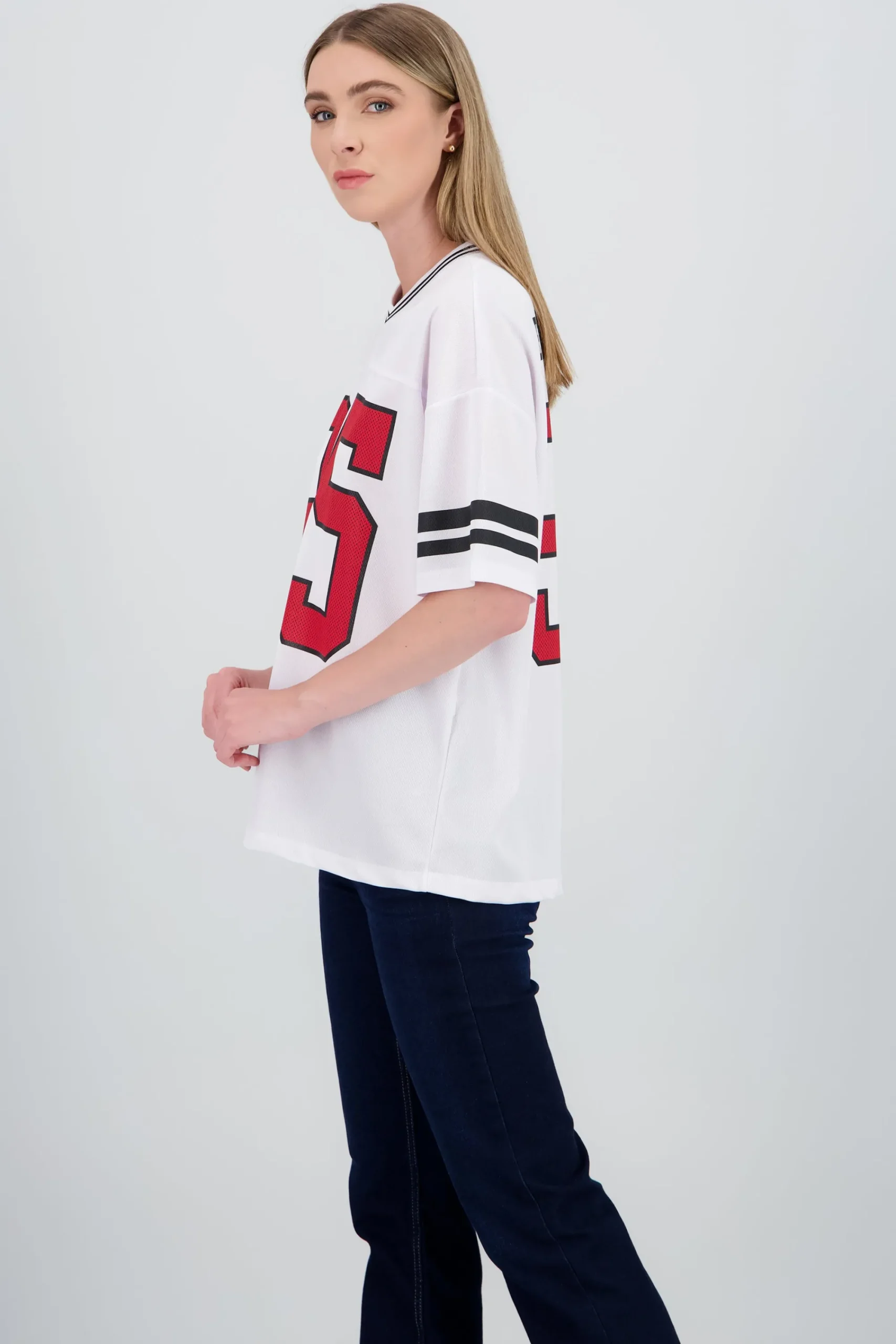 Shasa Sports T Shirt with Number Print