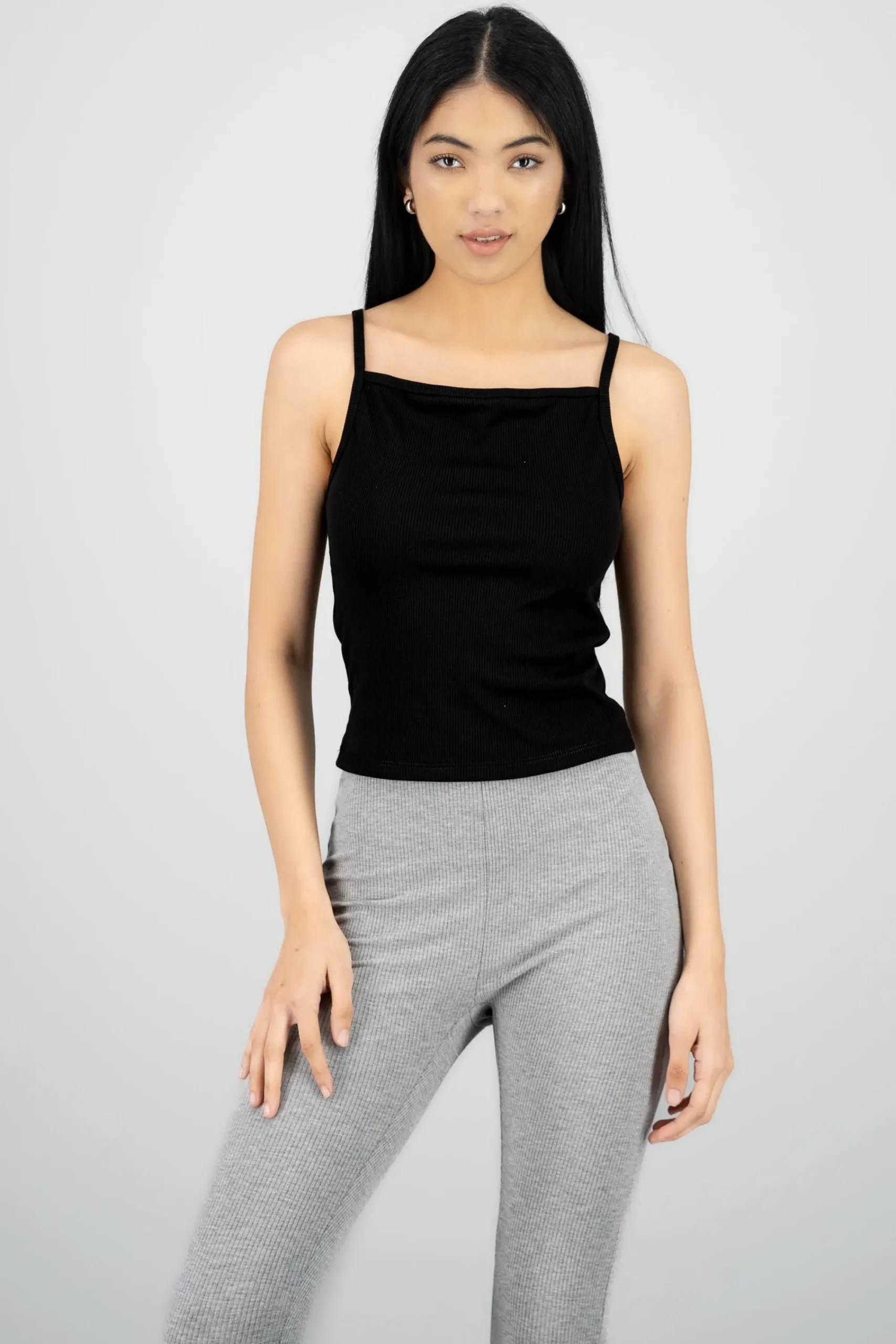 Shasa Squared Scoop Ribbed Top