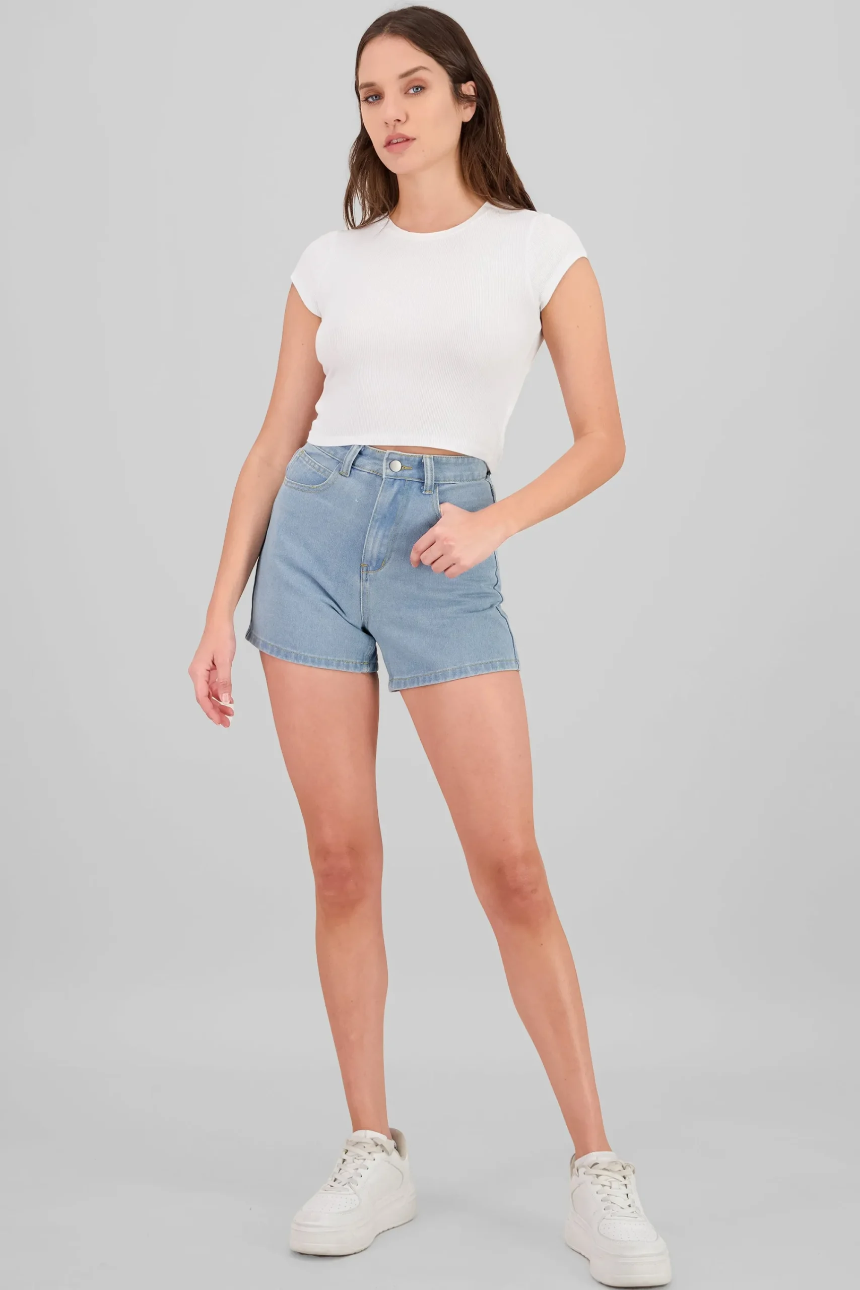 Shasa Star Pocket Denim Shorts
