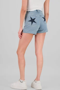 Shasa Star Pocket Denim Shorts
