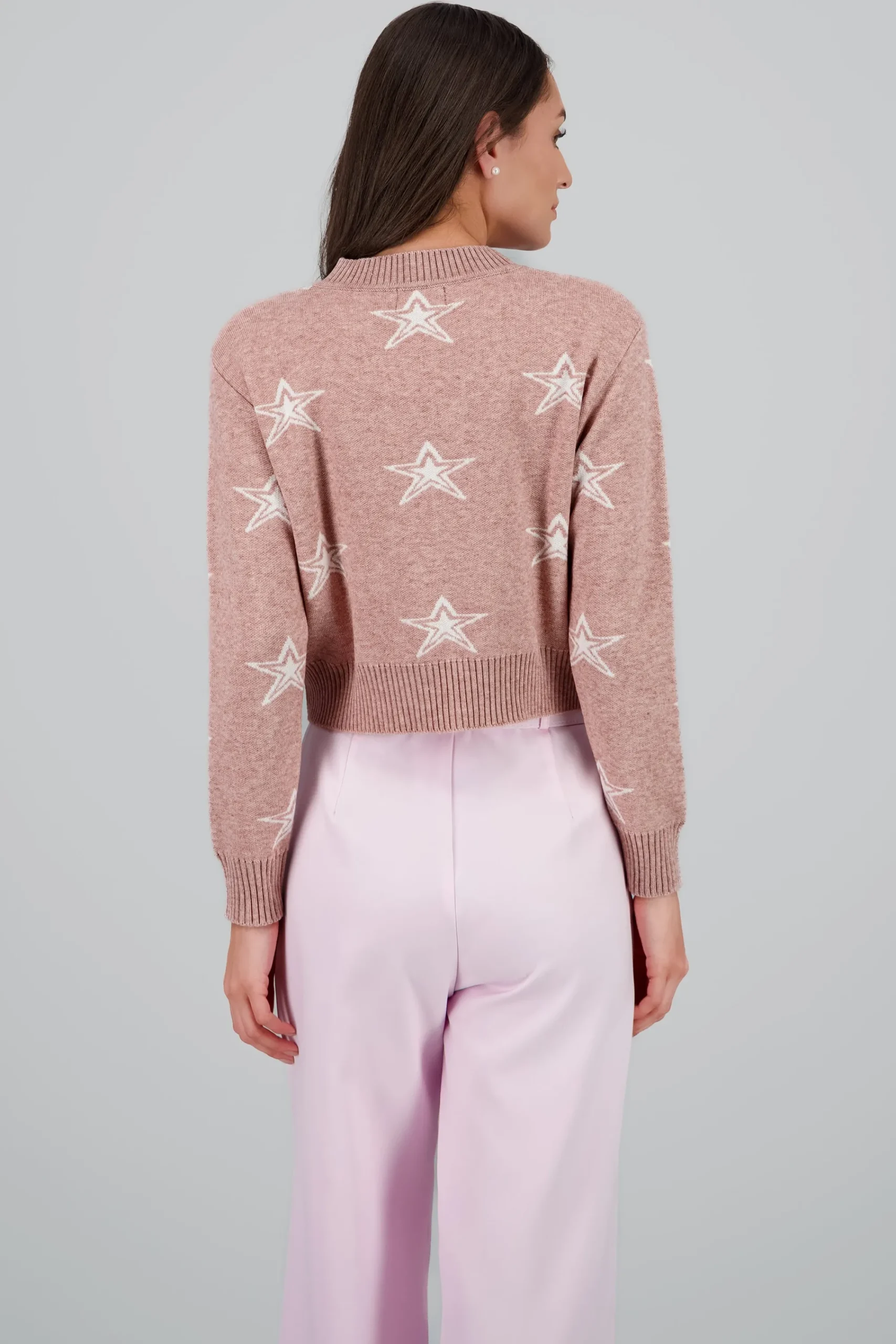 Shasa Star Print Soft Knit Sweater