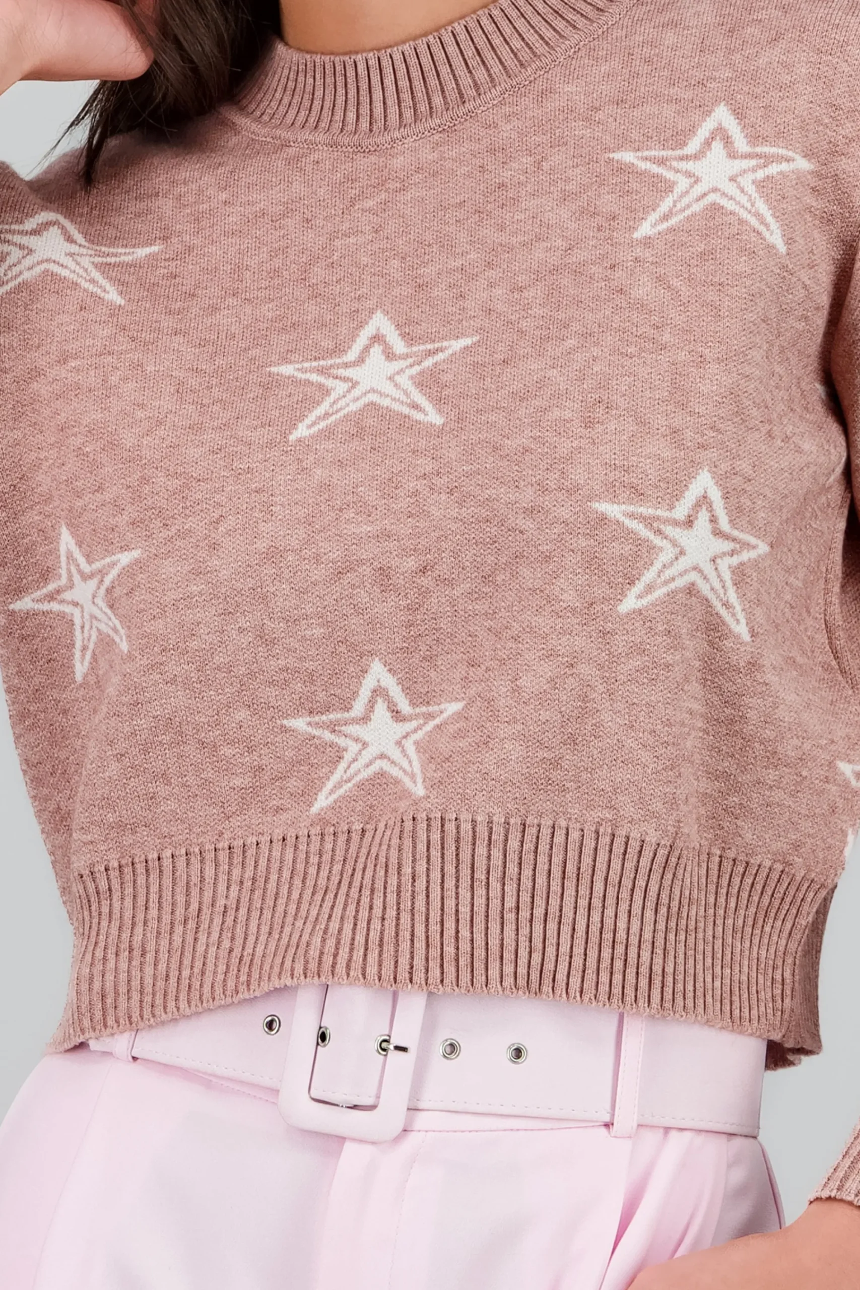 Shasa Star Print Soft Knit Sweater