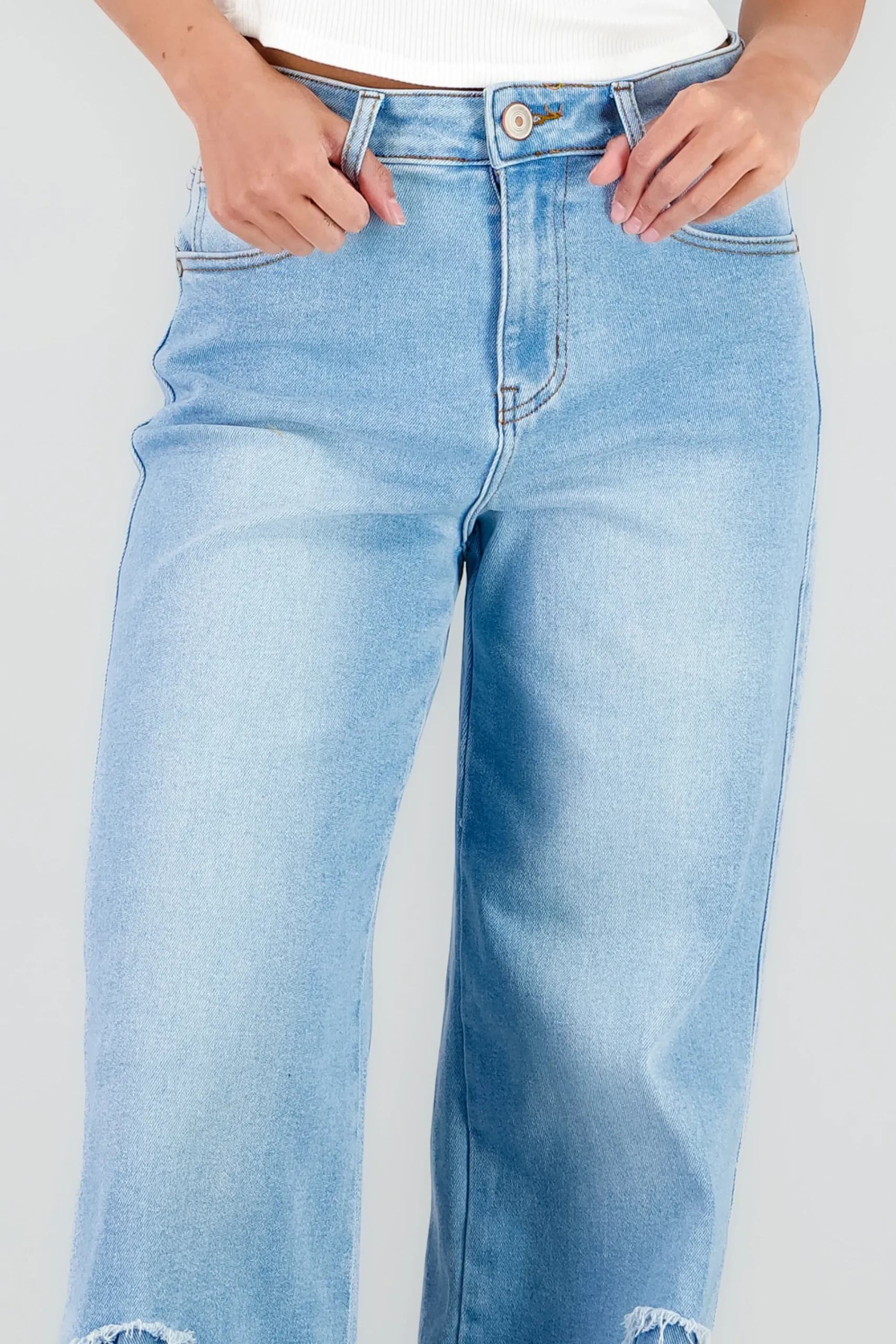 Shasa Straight Jeans with Butterfly Print
