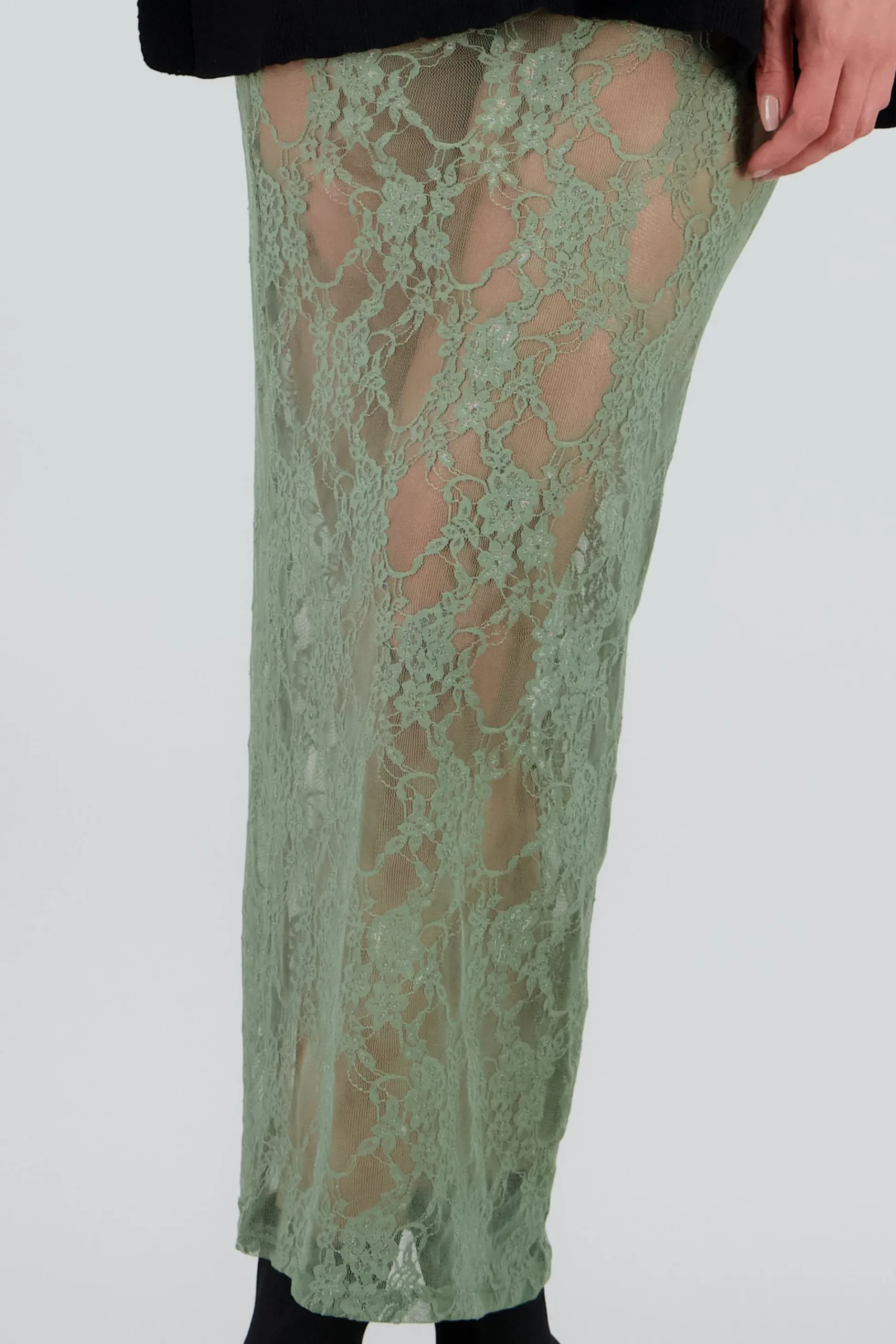 Shasa Straight Maxi Lace Skirt