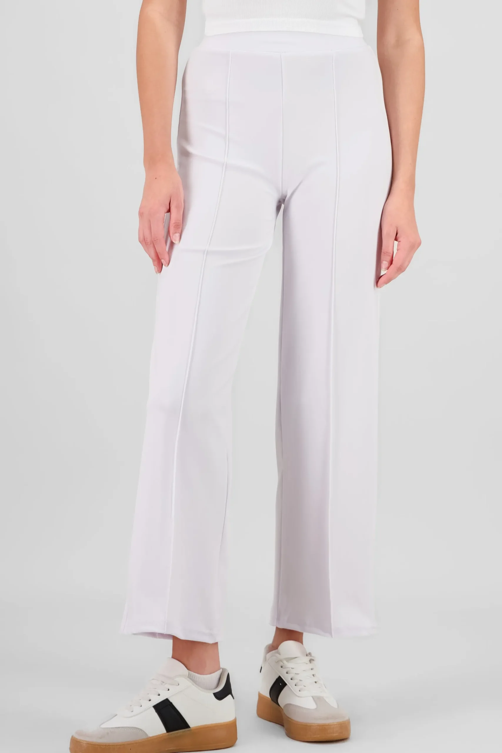 Shasa Straight Pants with Seams