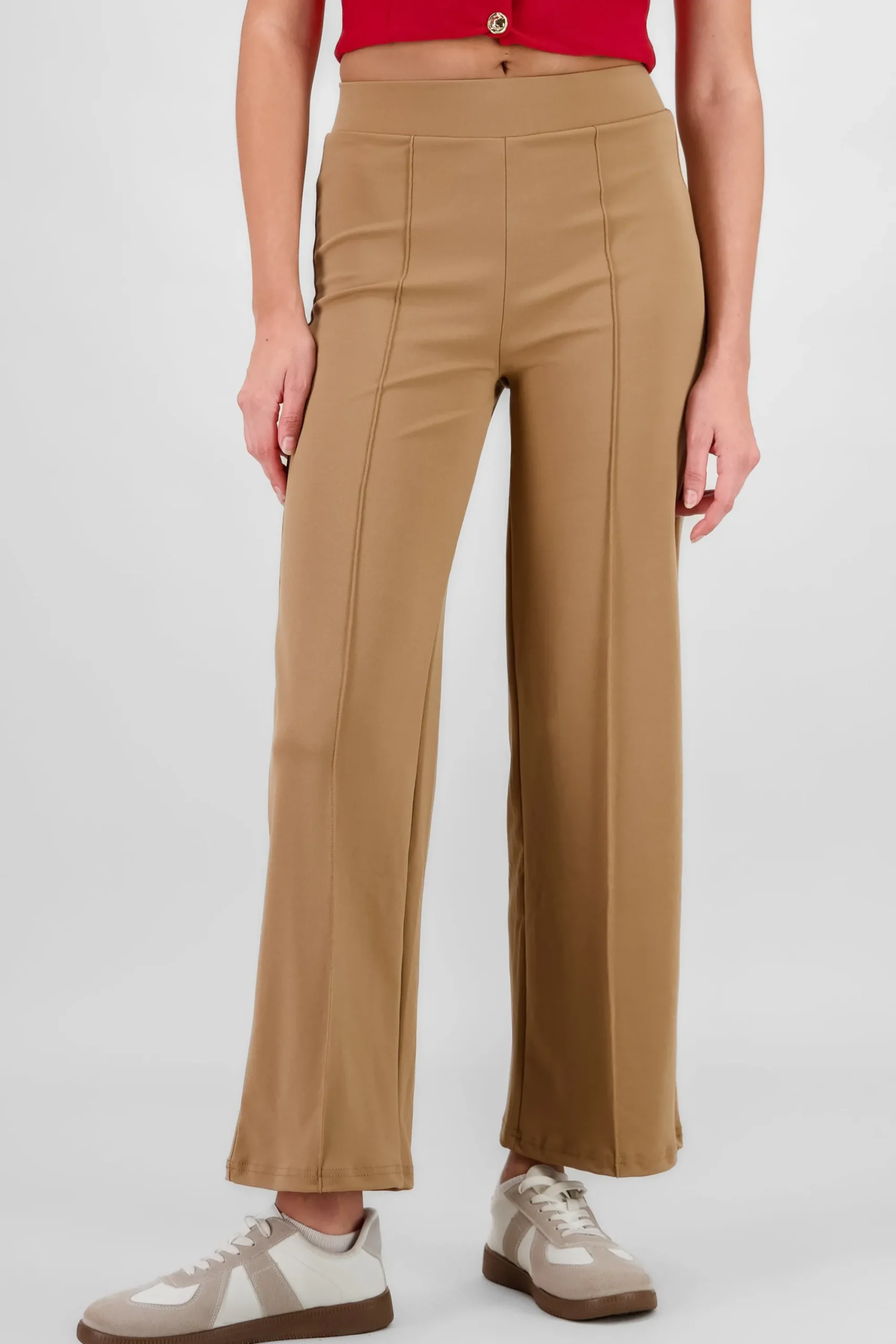 Shasa Straight Pants with Seams