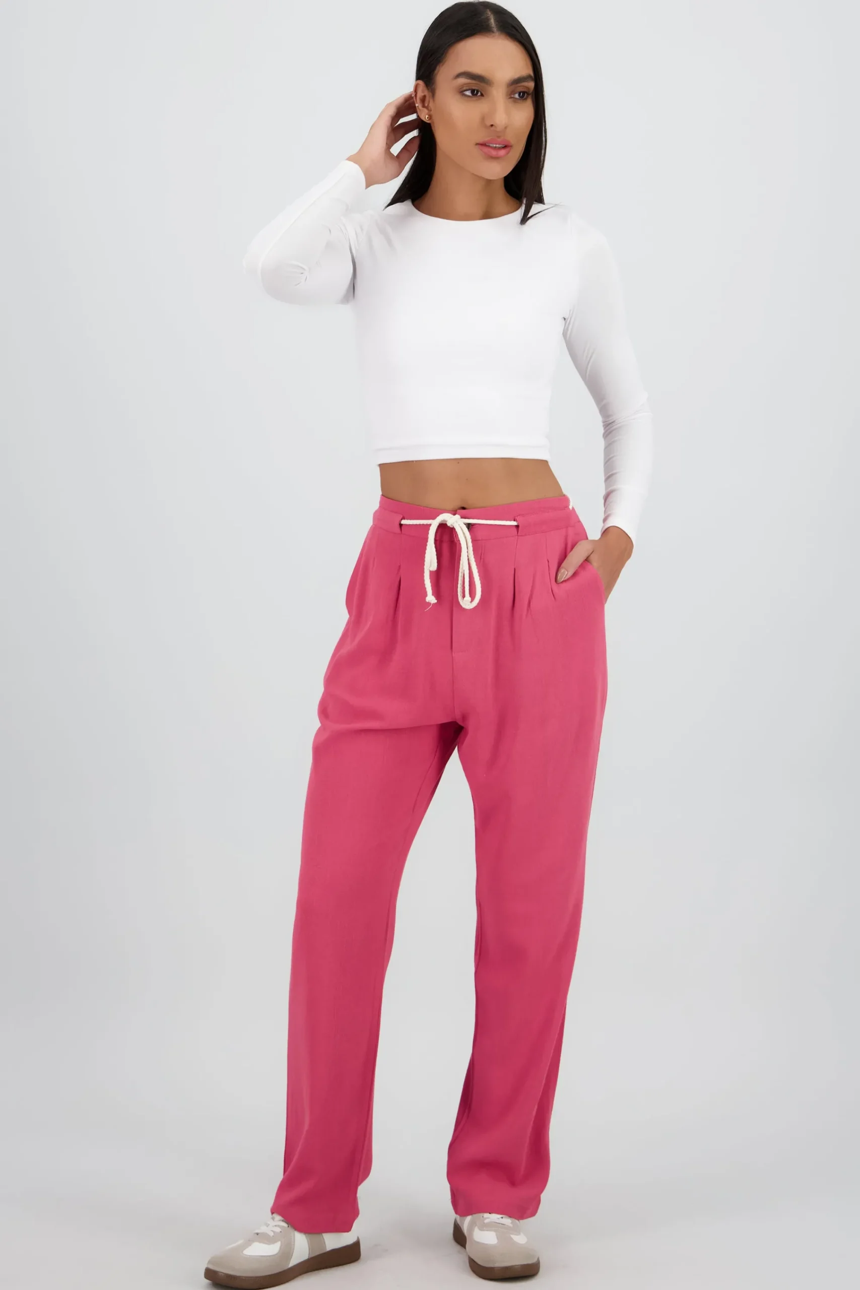 Shasa Straight Solid Pants