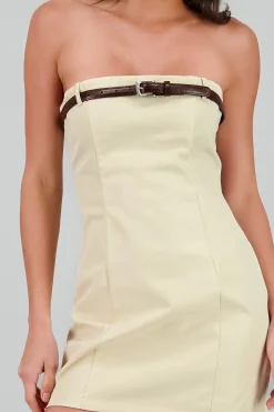 Shasa Strapless Dress With Belt
