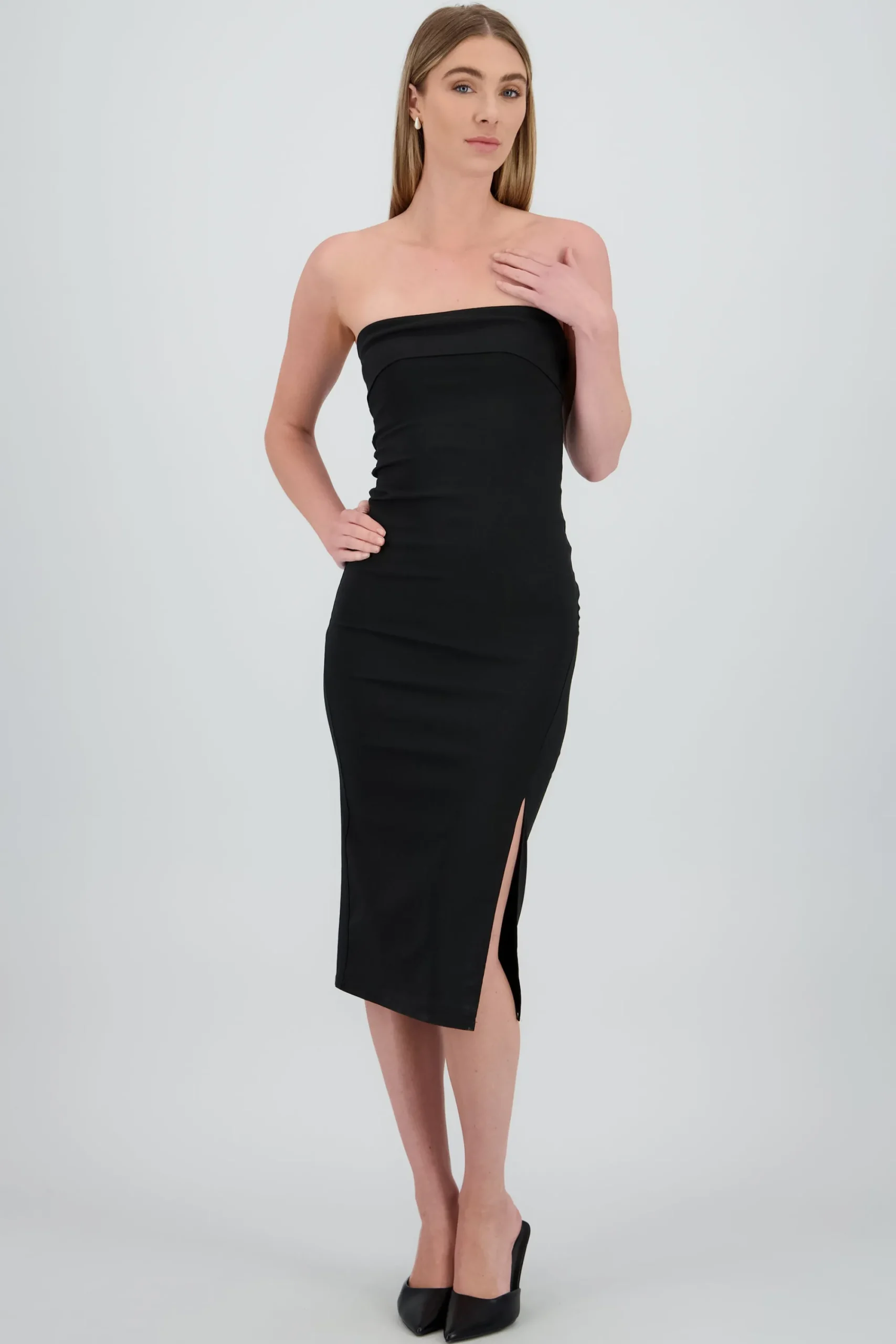 Shasa Strapless Midi Dress