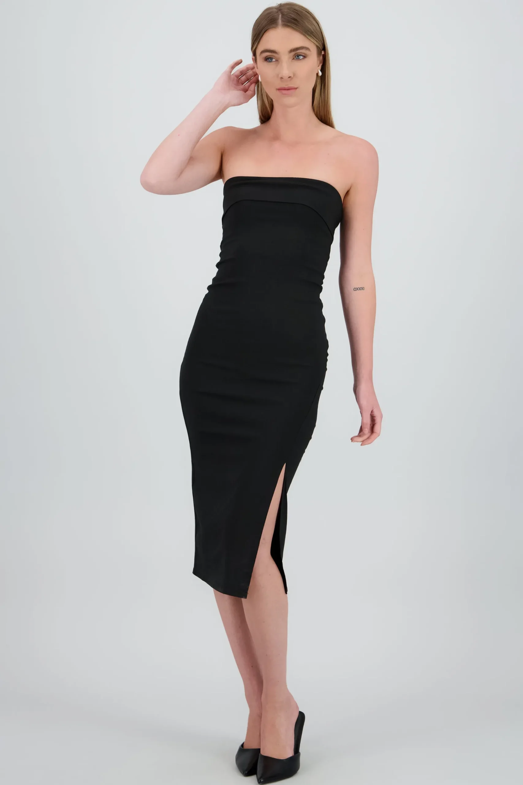 Shasa Strapless Midi Dress