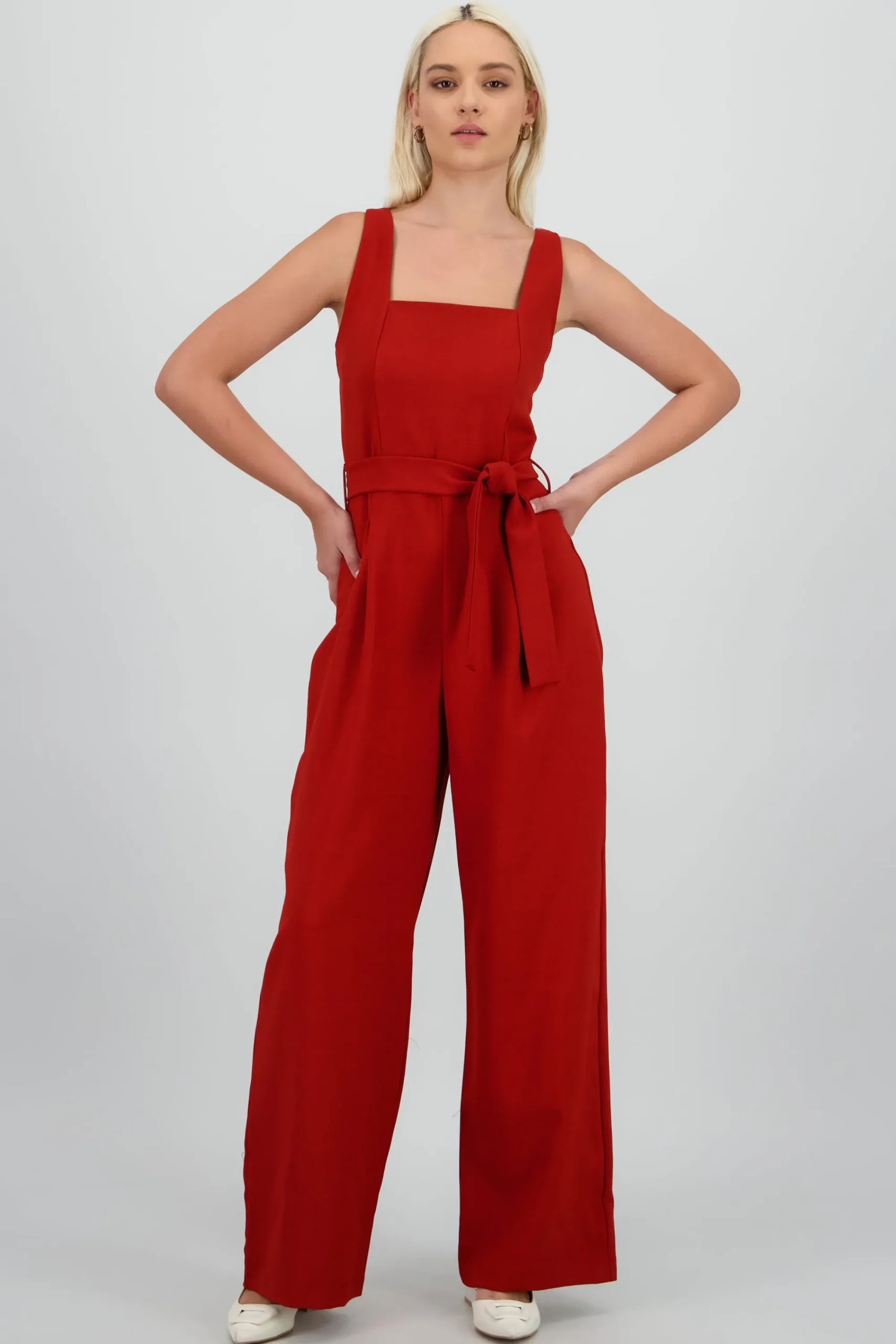 Shasa Strappy Jumpsuit With Belt