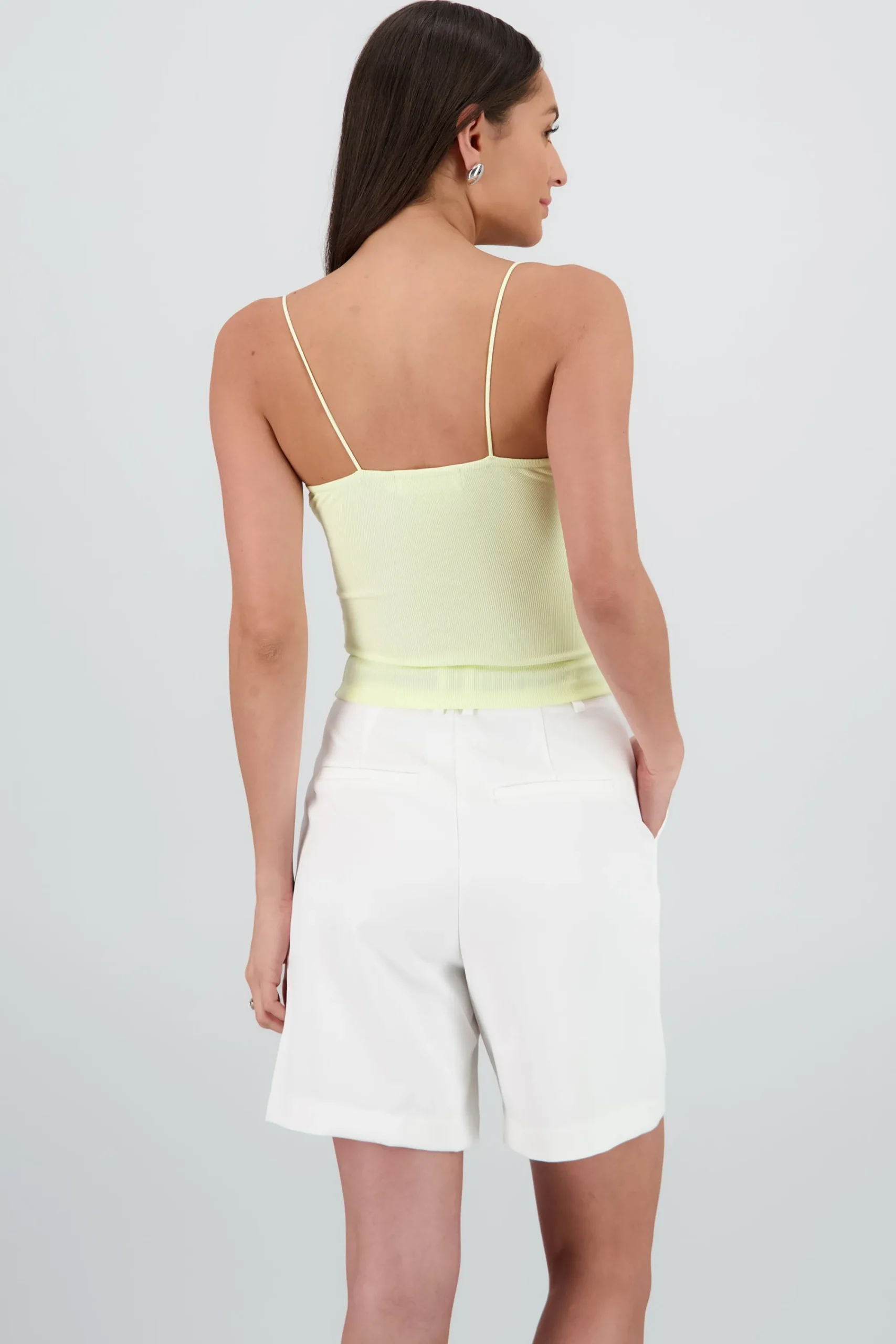 Shasa Strappy Top with Lace and Button Detail