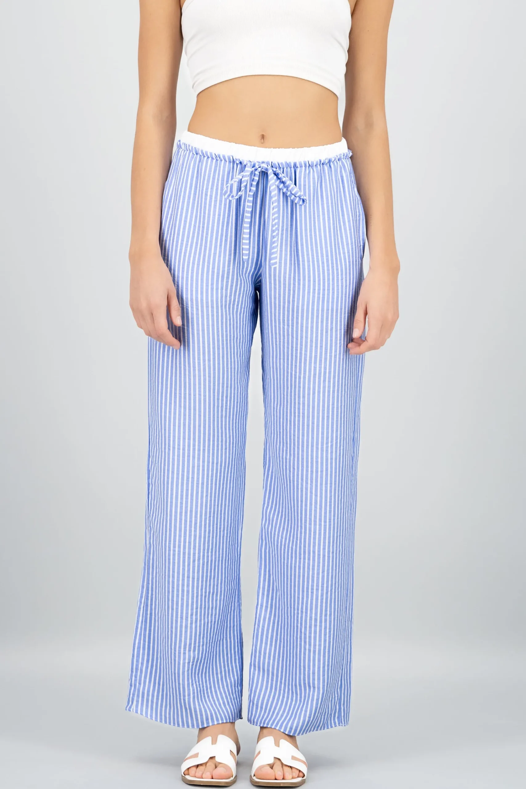 Shasa Striped Flowy Pants