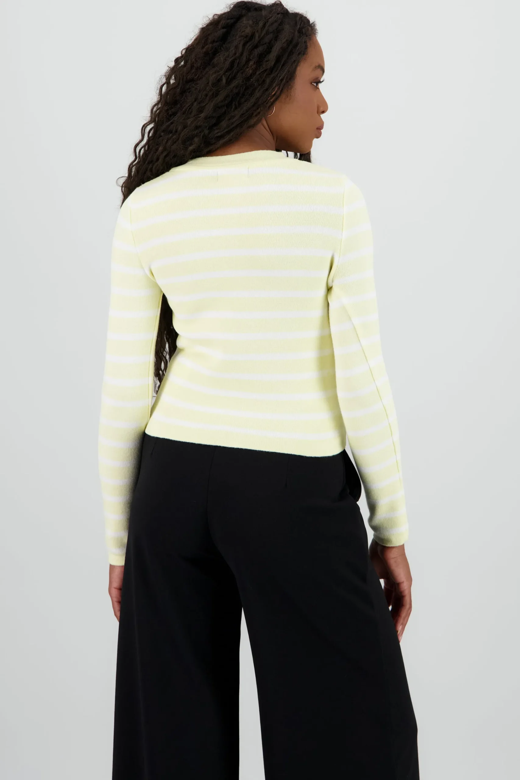 Shasa Striped Knit Cardigan