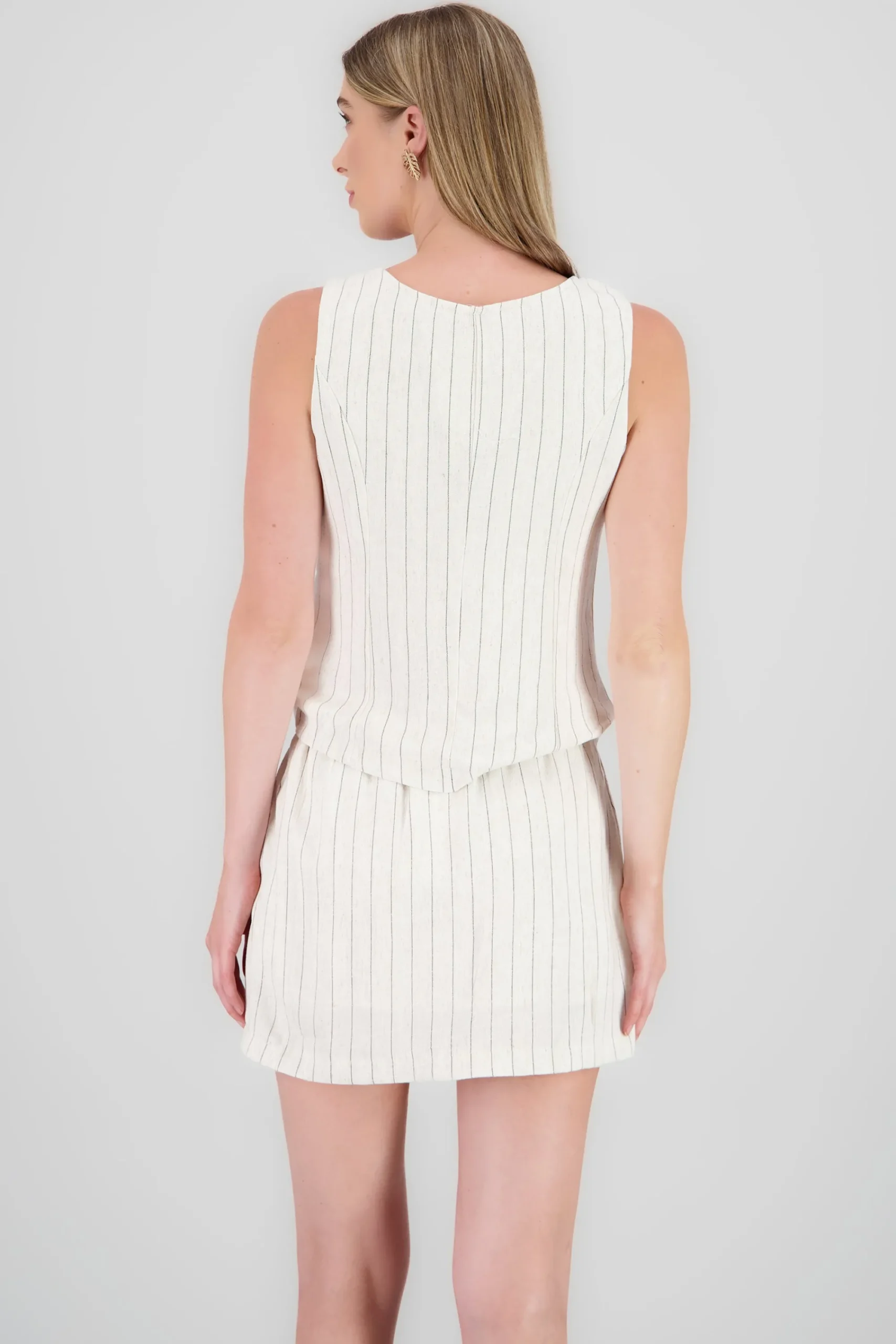 Shasa Striped Linen Blouse