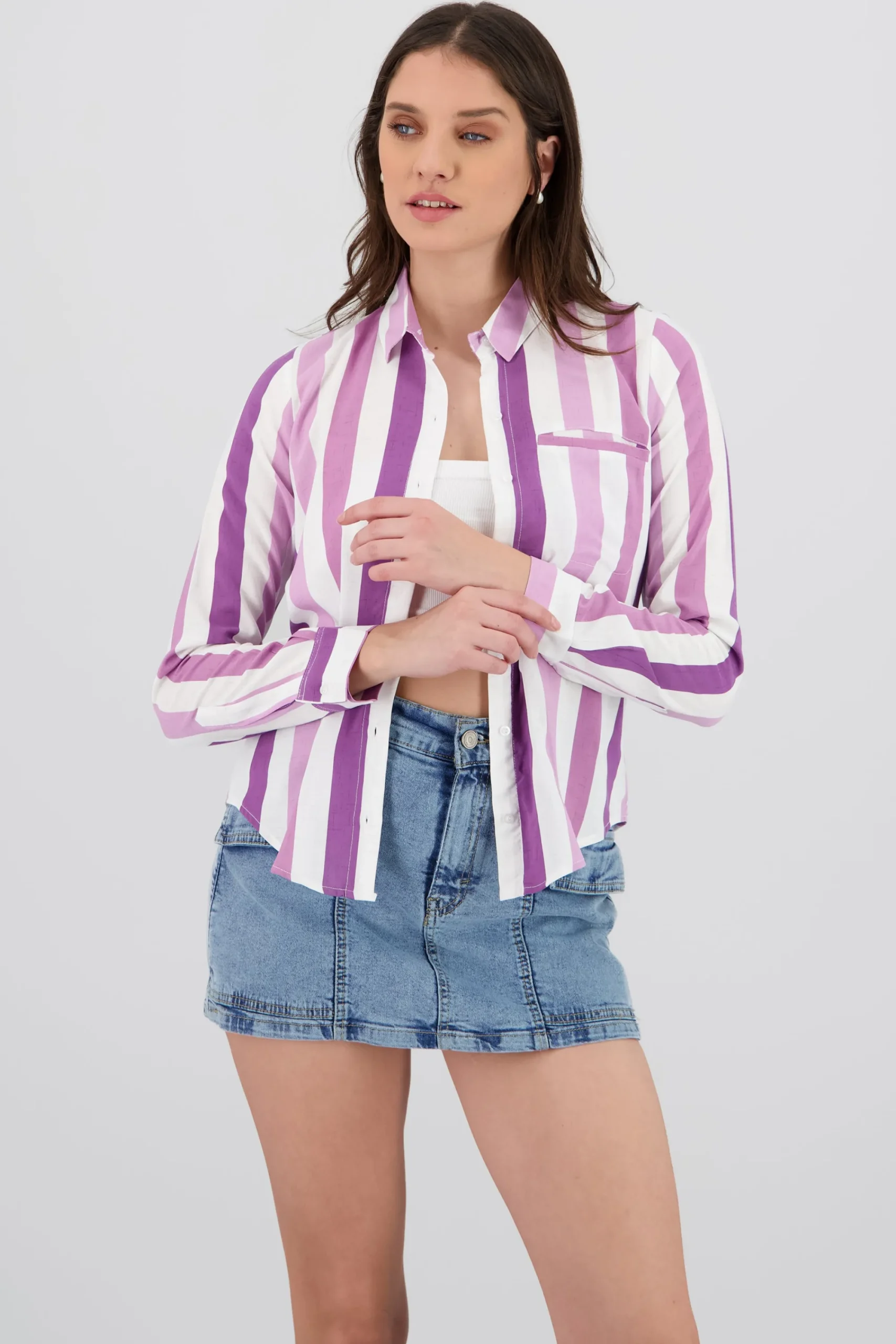Shasa Striped Long Sleeve Shirt