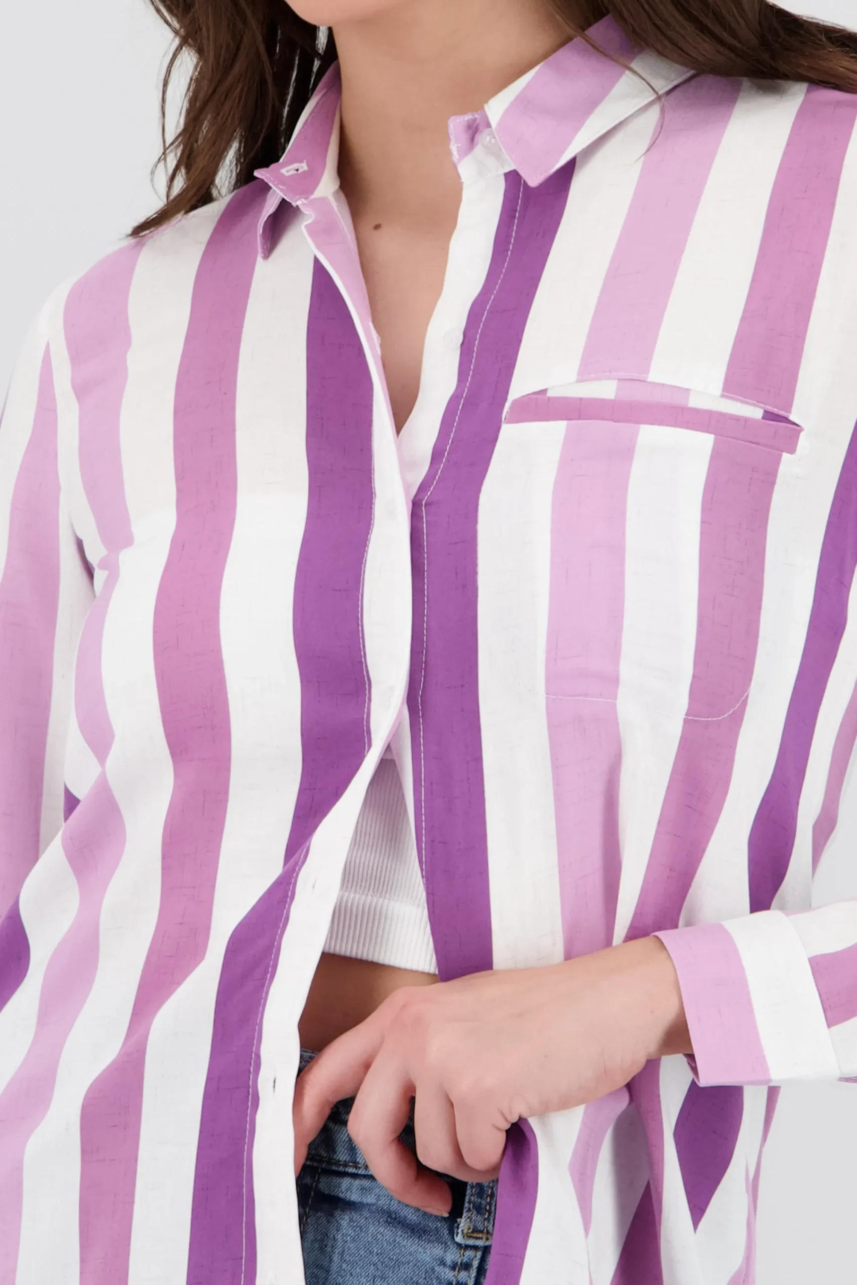 Shasa Striped Long Sleeve Shirt