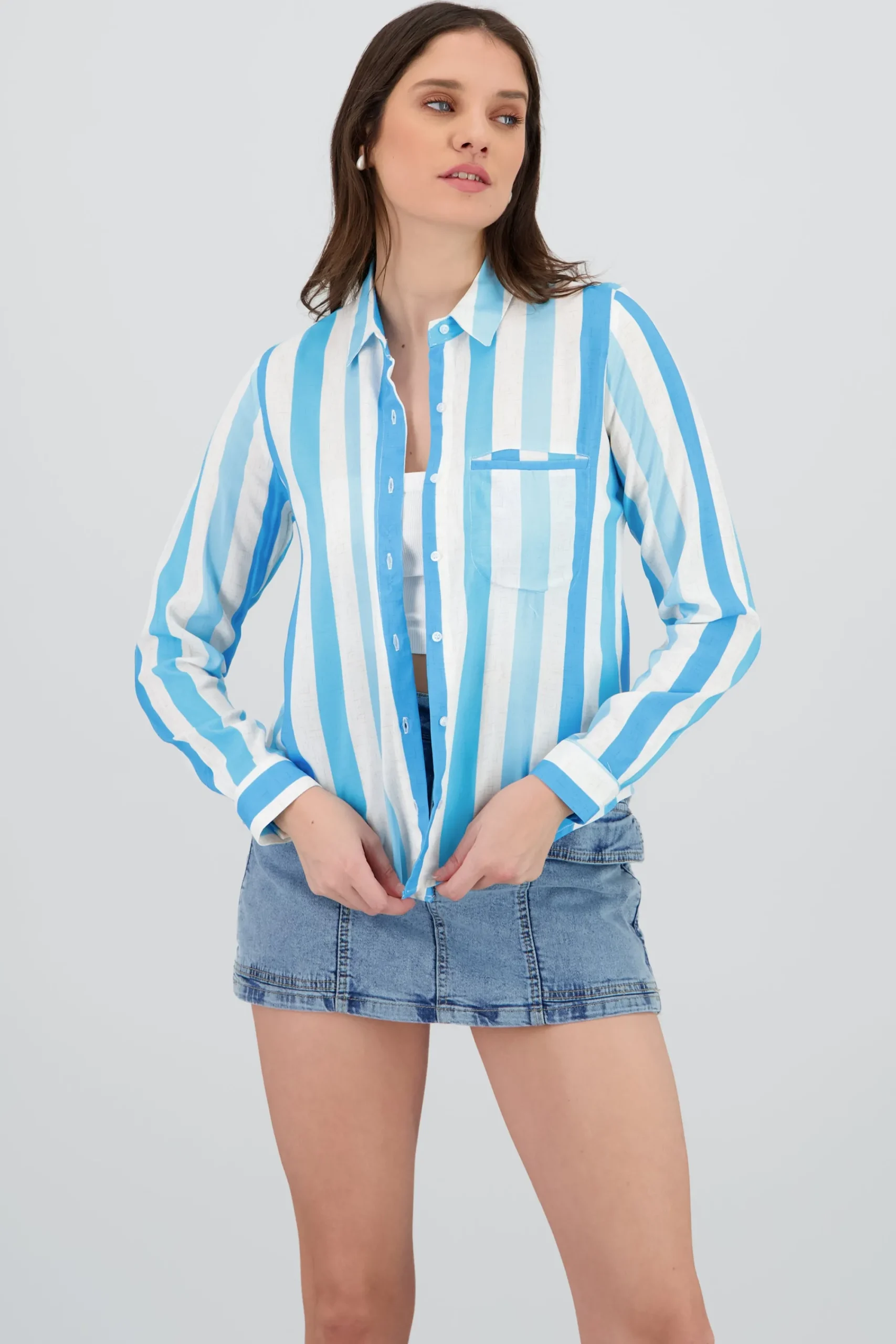 Shasa Striped Long Sleeve Shirt