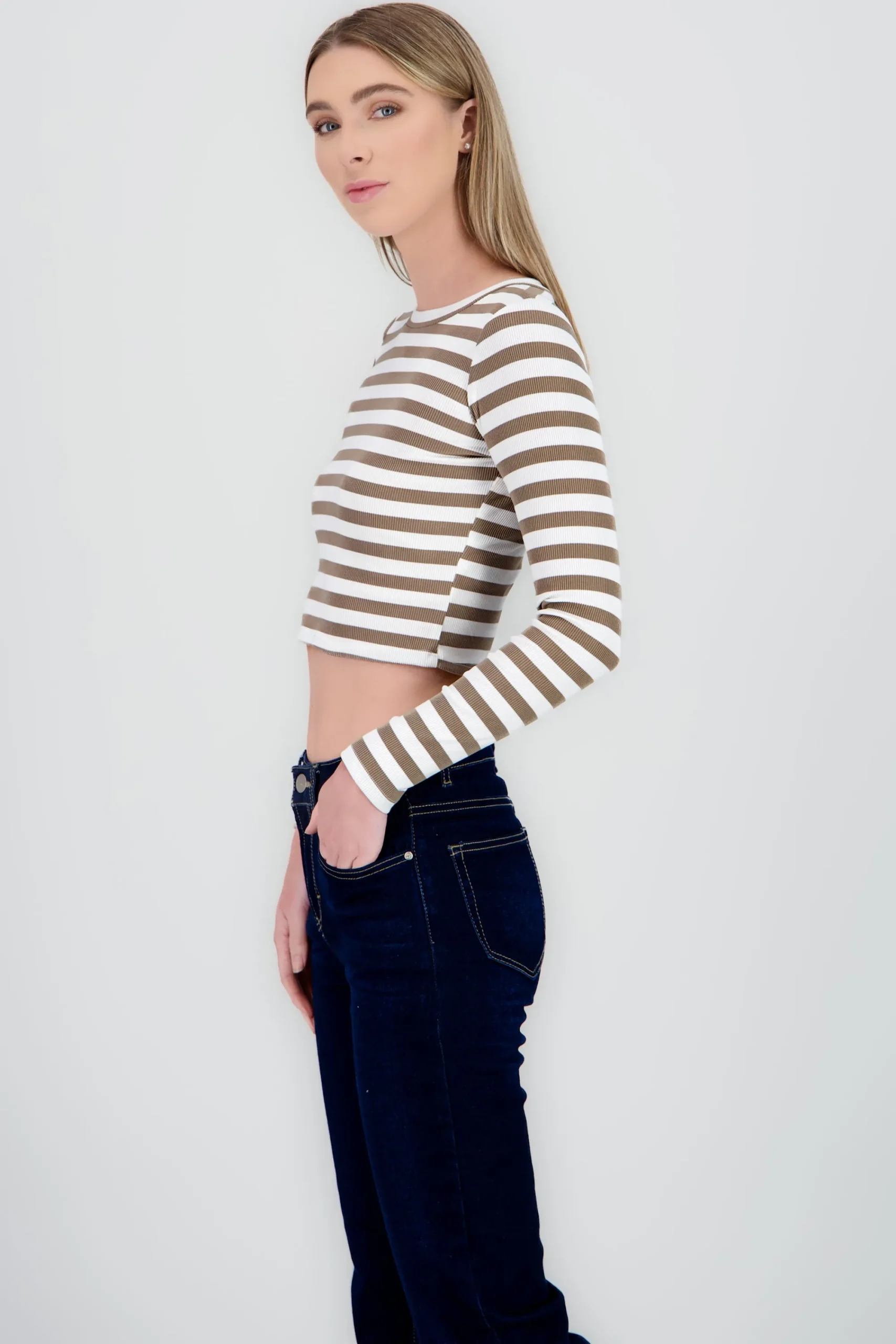 Shasa Striped Long Sleeve Top