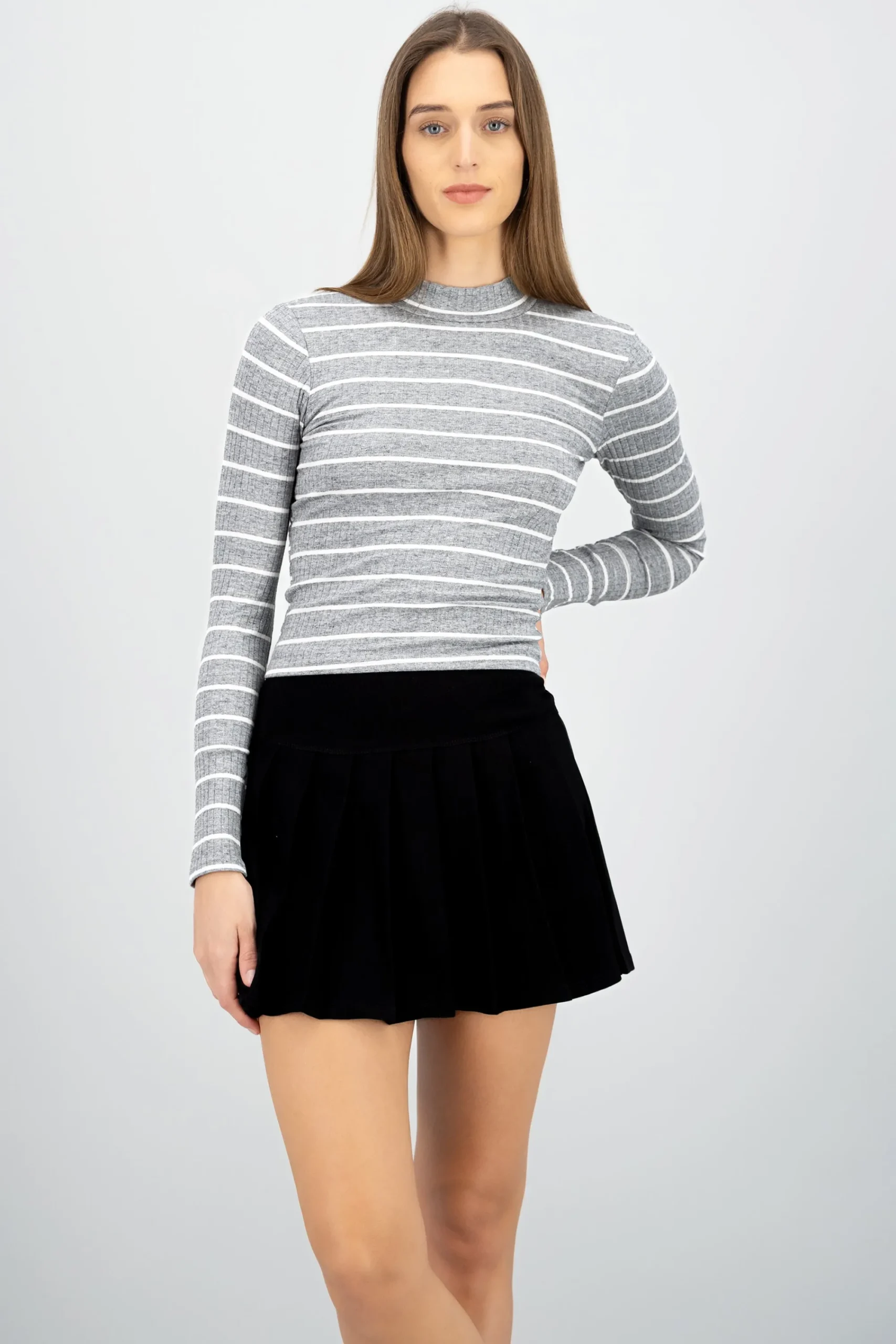 Shasa Striped Long Sleeve Top