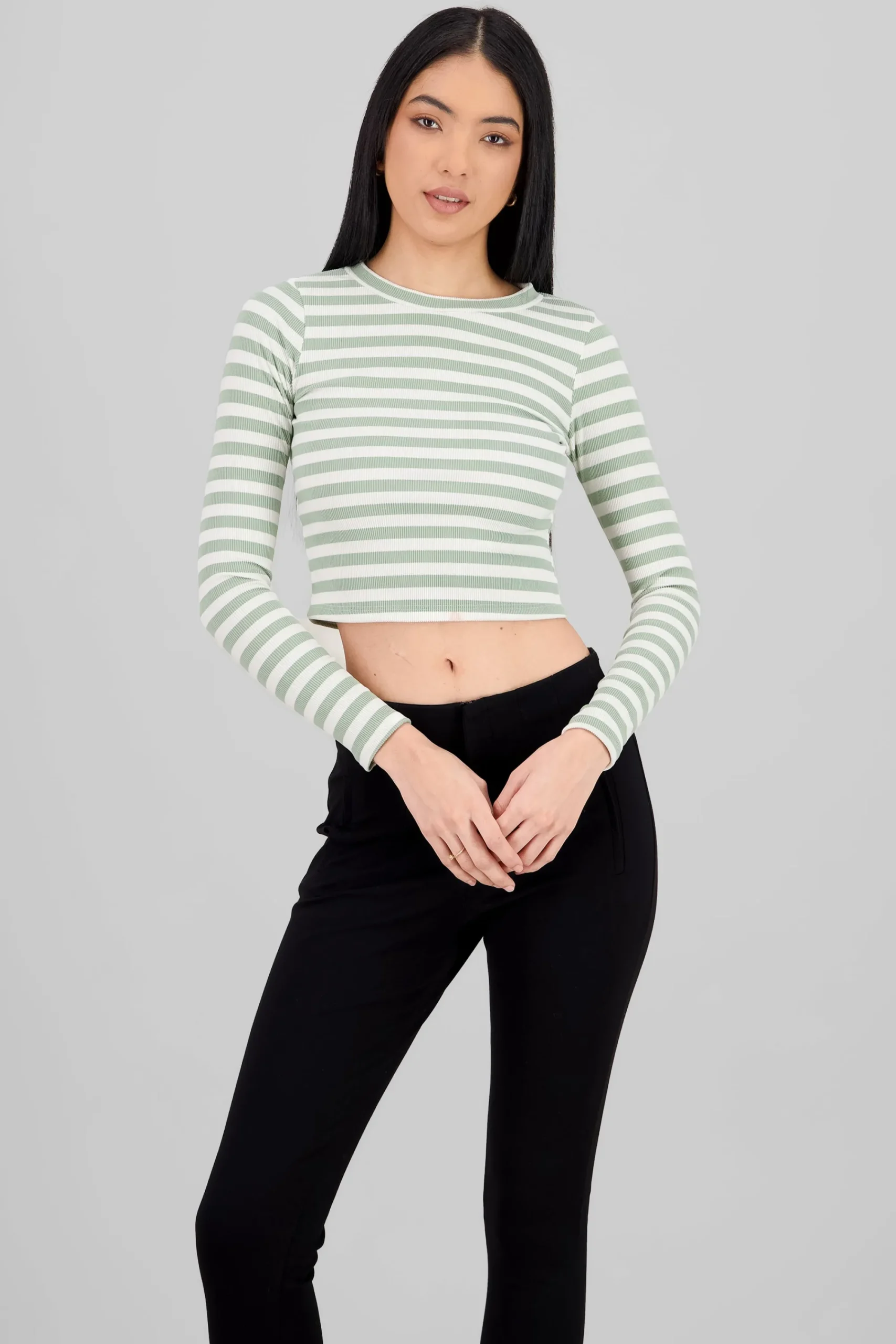 Shasa Striped Long Sleeve Top