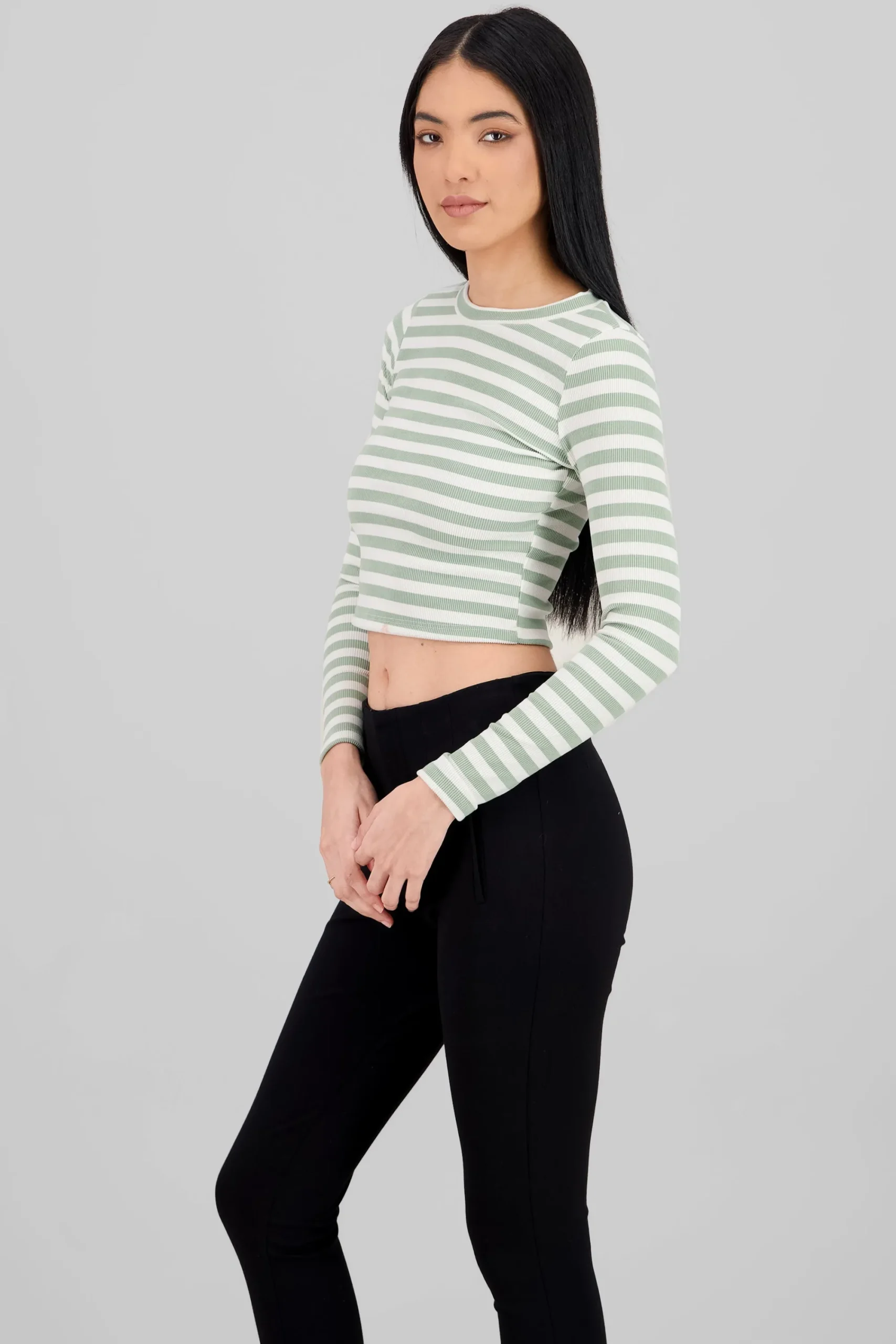 Shasa Striped Long Sleeve Top
