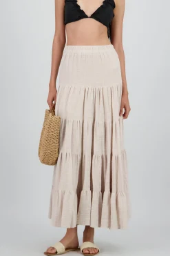 Shasa Striped Maxi Skirt