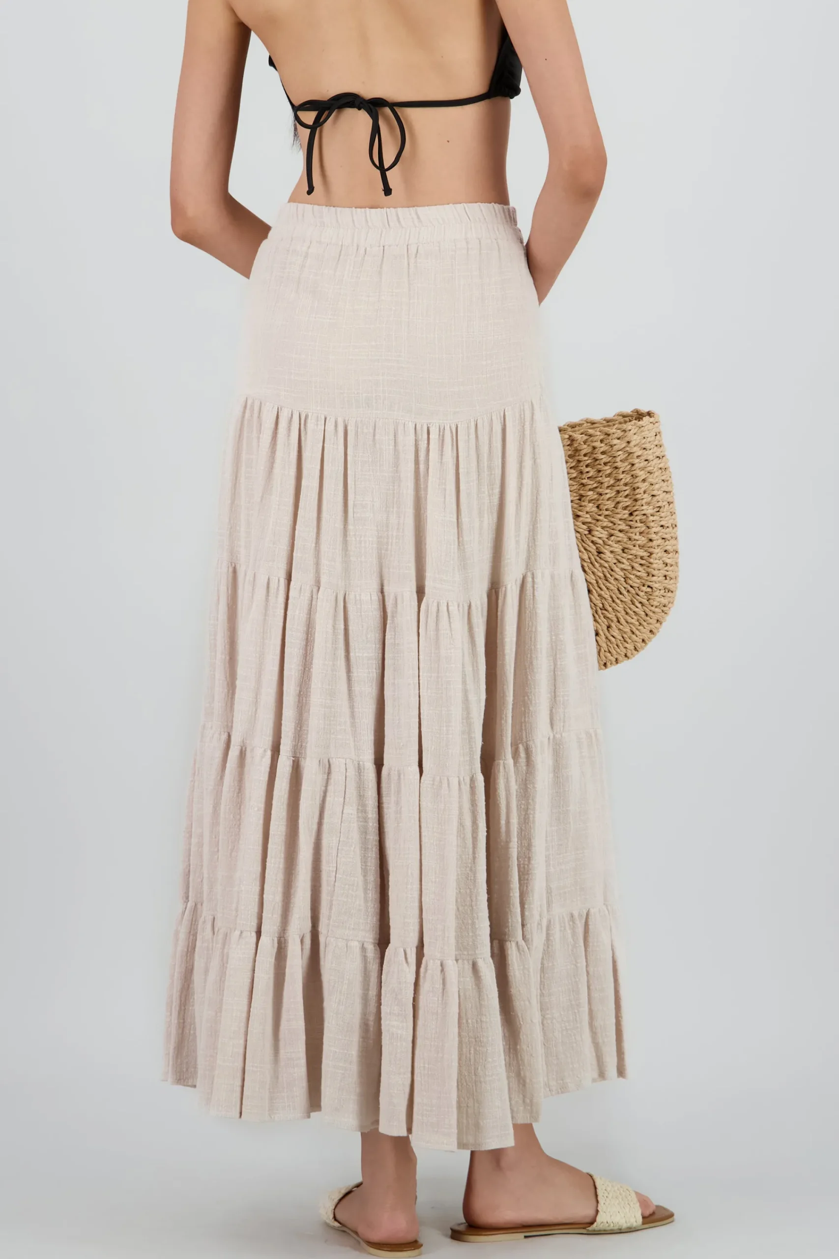 Shasa Striped Maxi Skirt