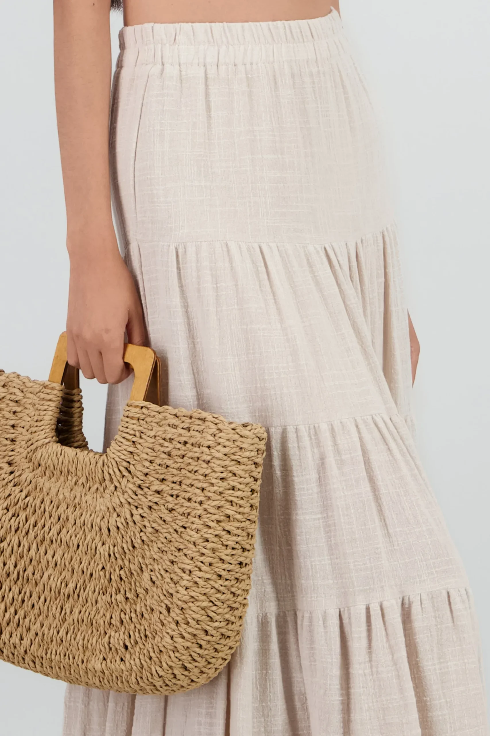 Shasa Striped Maxi Skirt