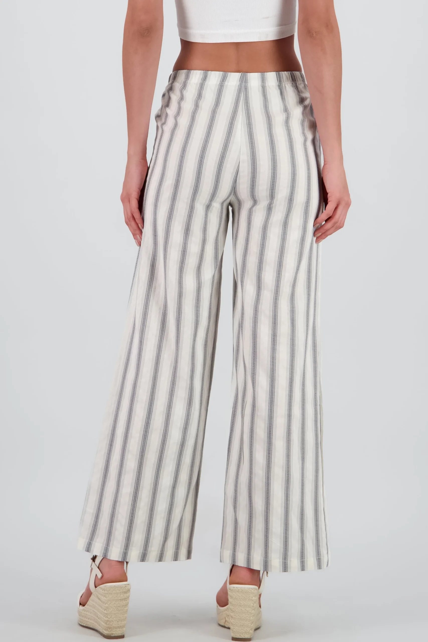 Shasa Striped Pants with Drawstring