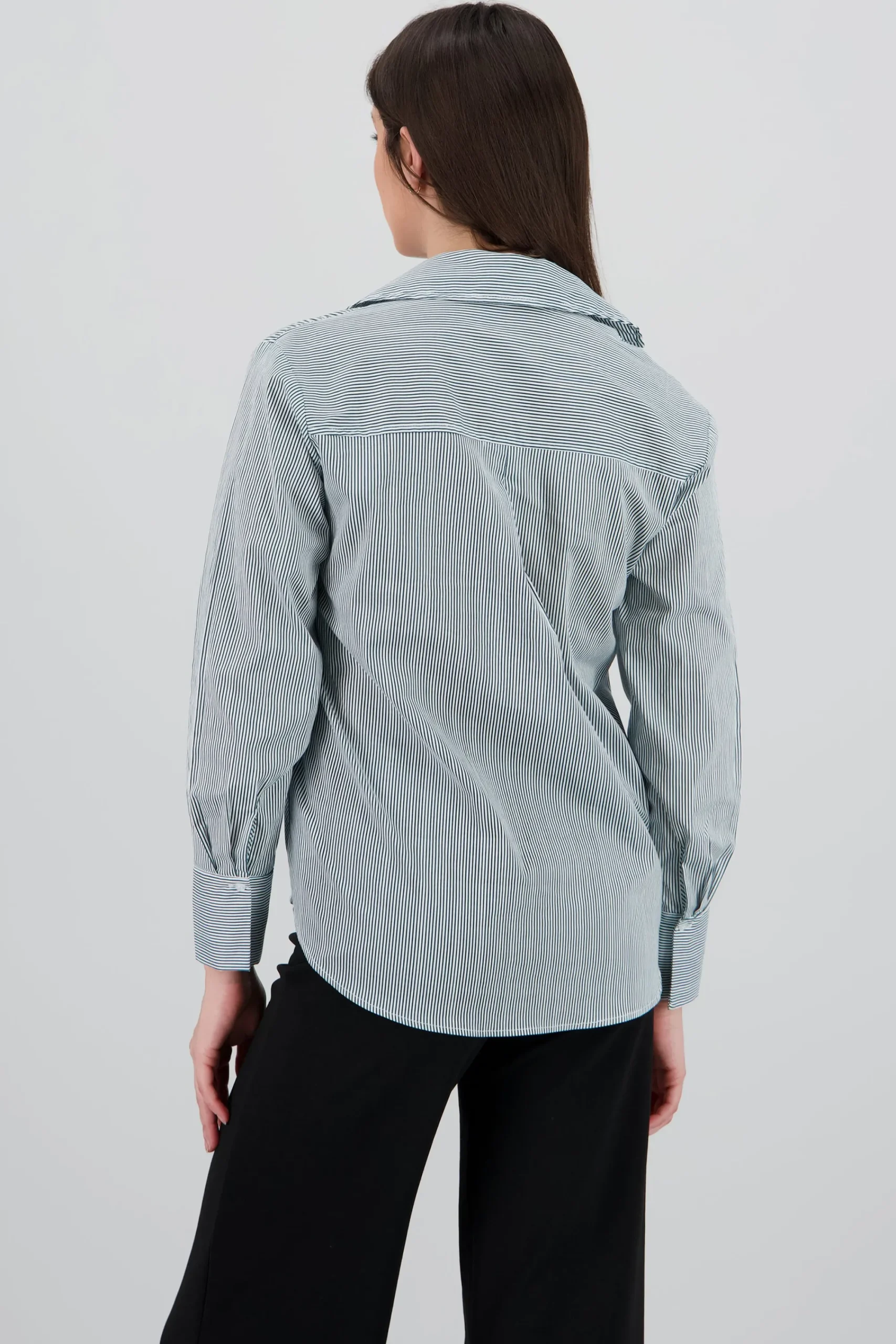 Shasa Striped Print Long Sleeve Shirt