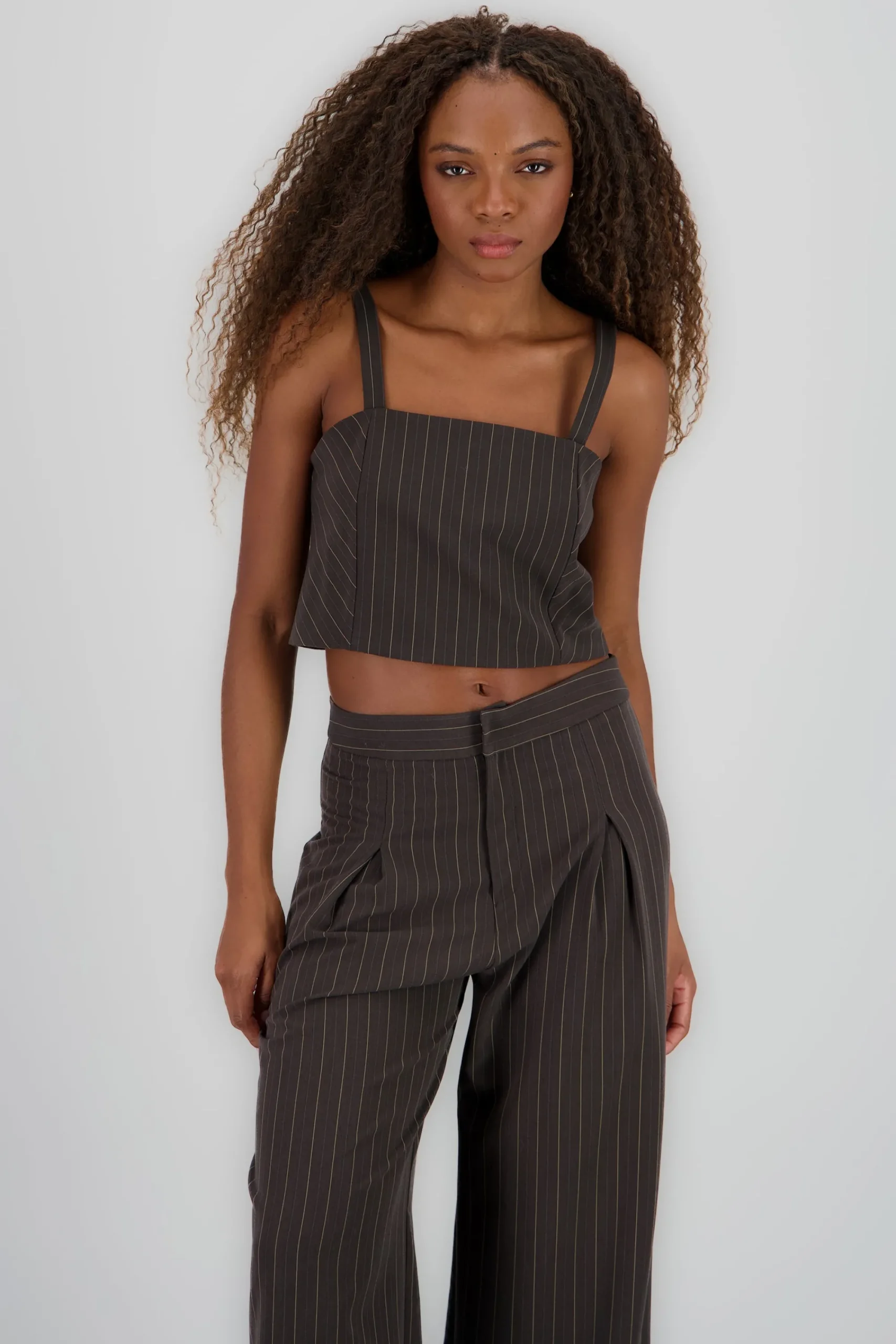 Shasa Striped Spaghetti Strap Top