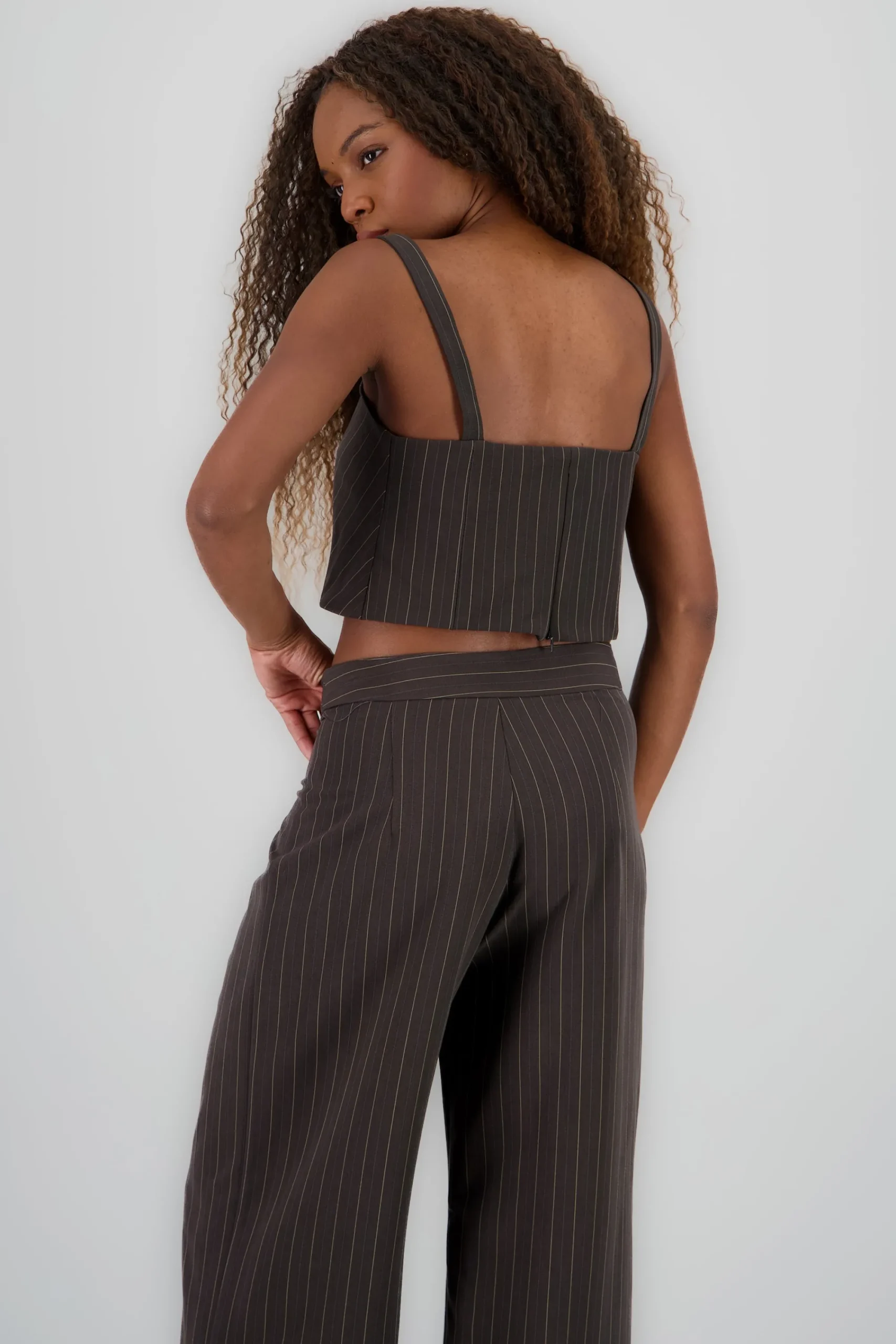 Shasa Striped Spaghetti Strap Top